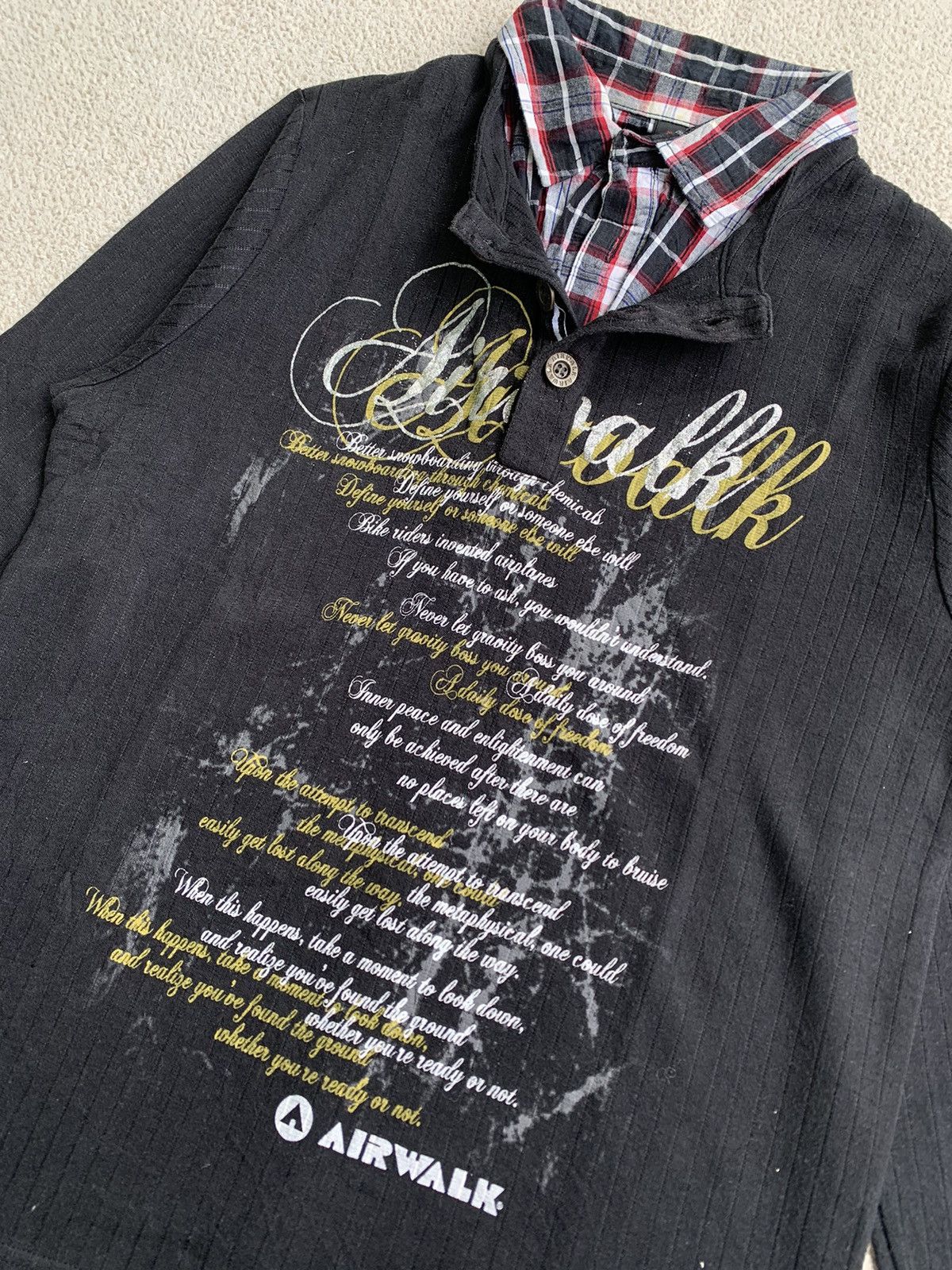 If Six Was Nine × Japanese Brand × Le Grande Bleu (L.G.B.) AIRWALK DOUBLE LAYER LONG SLEEVE IFSIXWASNINE PUNK Size US M / EU 48-50 / 2 - 4 Thumbnail