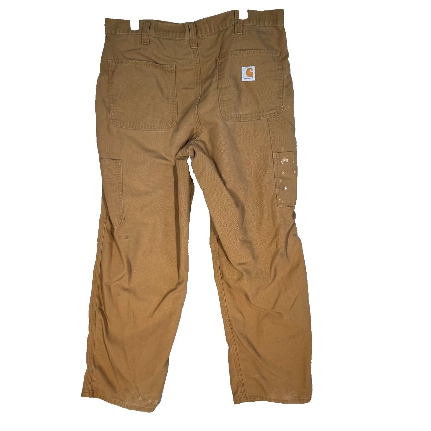 Carhartt Carhartt Carpenter Pants Mens 34 x 30 Brown Canvas Dungaree Fit Workwear Size US 34 / EU 50 - 2 Thumbnail