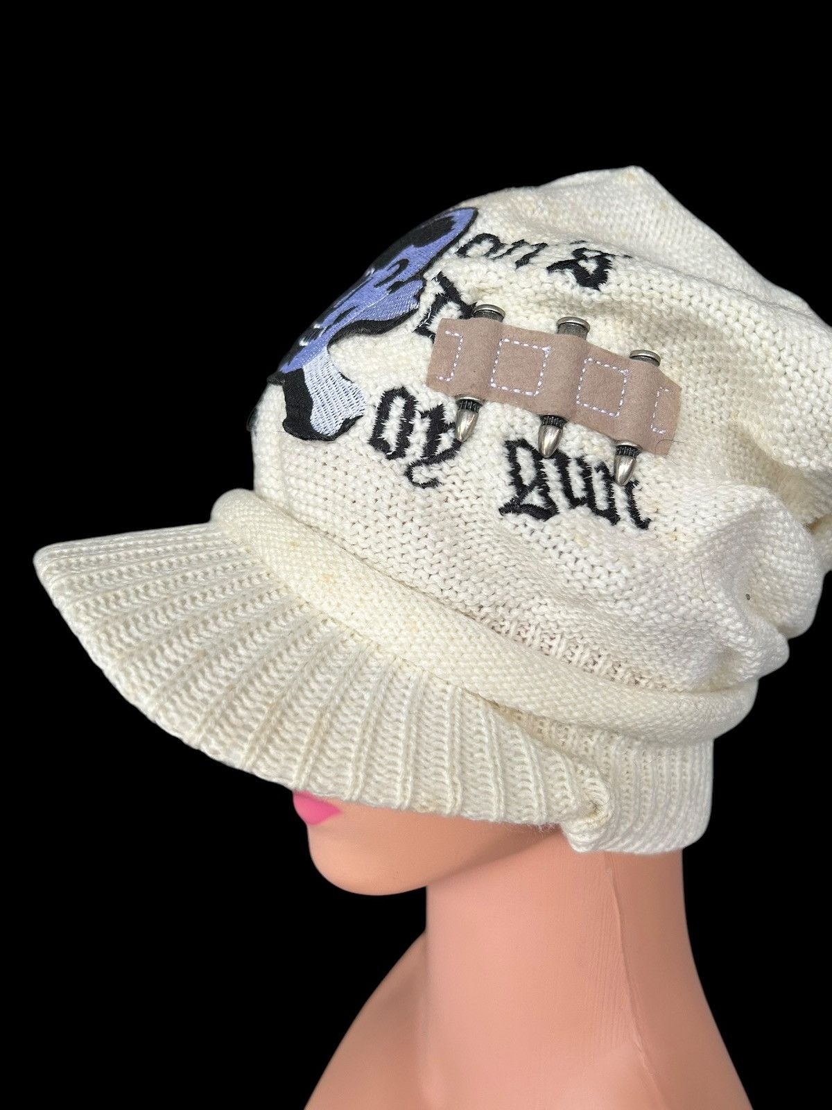 14th Addiction × Japanese Brand × Le Grande Bleu (L.G.B.) Skull Japanese Punk Bondage Style Big Hats ☠️☠️🎌 Size ONE SIZE - 5 Thumbnail