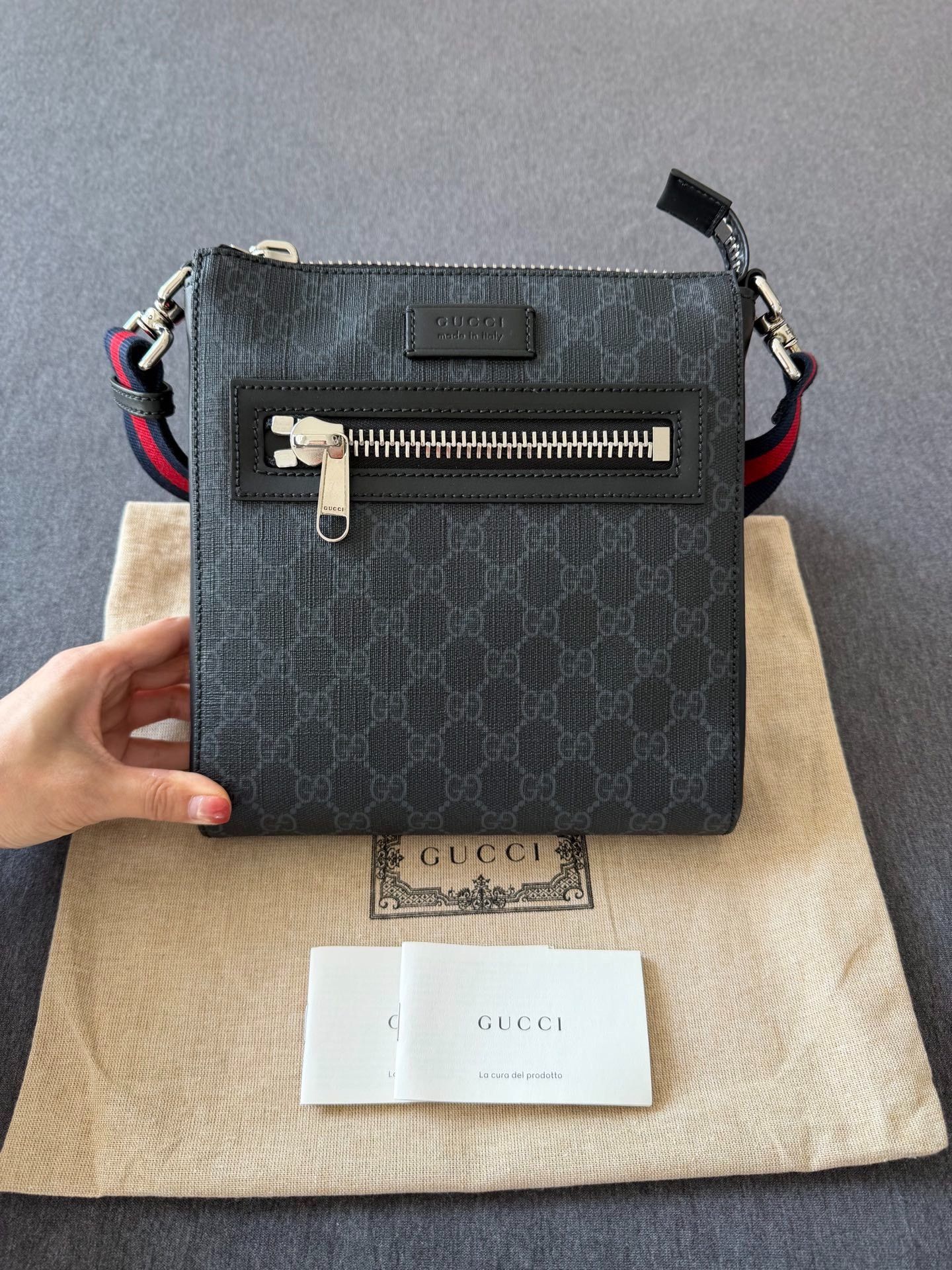 Gucci Gucci Classic Double G Print Crossbody Bag Size ONE SIZE - 1 Thumbnail
