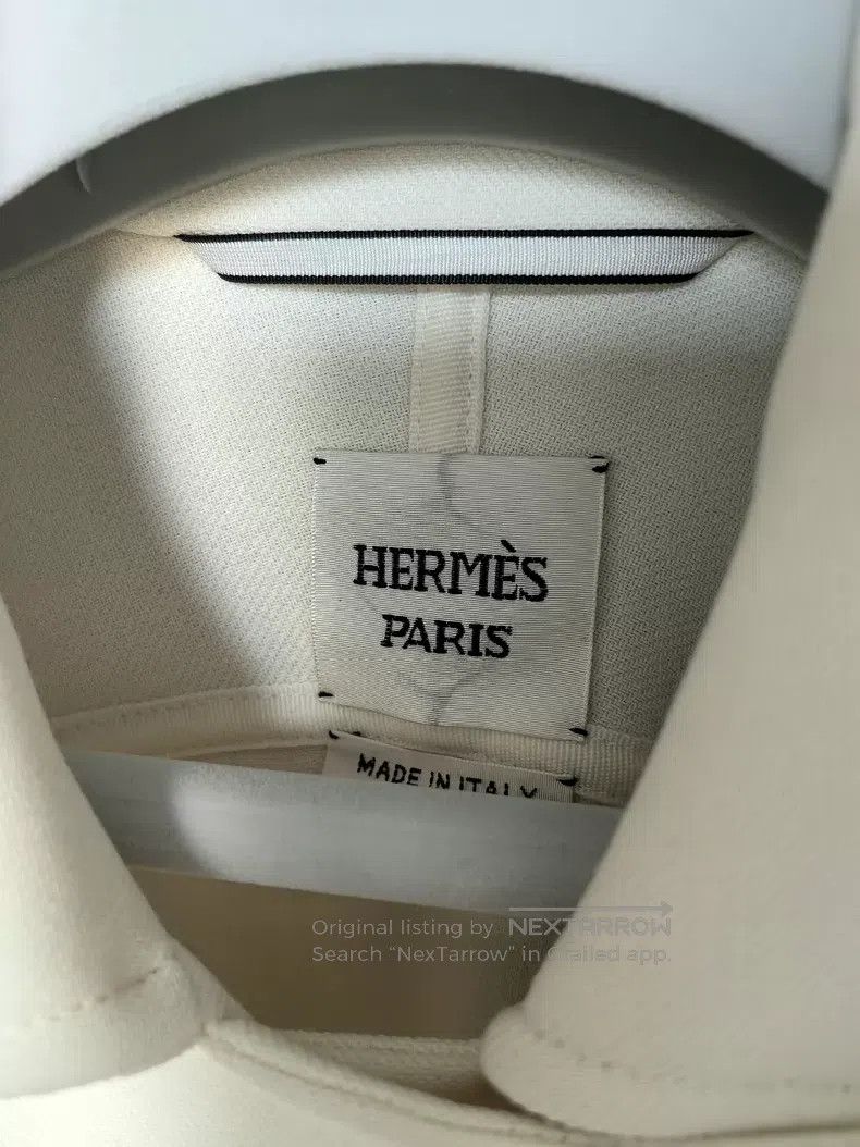 Hermes Hermes Spring-Summer Wool Coat, Off-White Size XS / US 0-2 / IT 36-38 - 4 Thumbnail