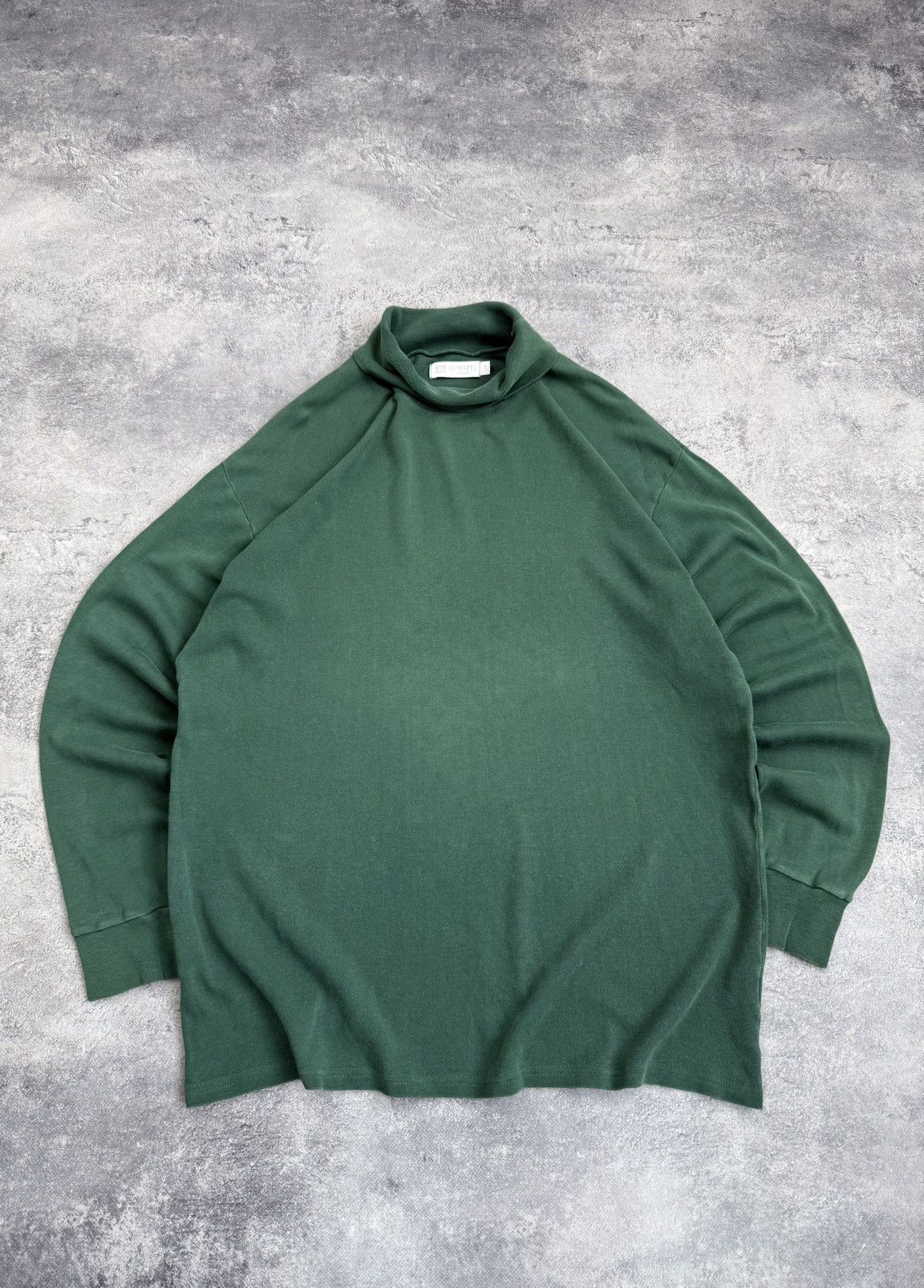 Sunspel Sunspel Forest Green Turtleneck Long Sleeve Sweatshirt Size US L / EU 52-54 / 3 - 1 Thumbnail