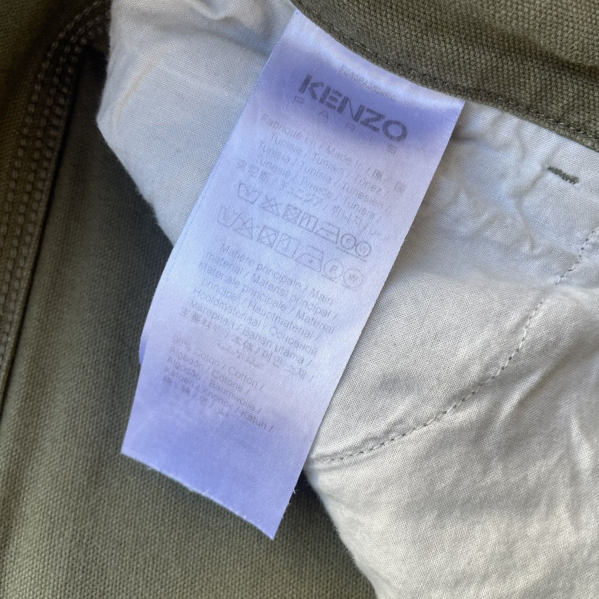 Designer × Kenzo Kenzo Paris Green Cargo Carpenter Pants Size 33 Size US 33 - 4 Thumbnail