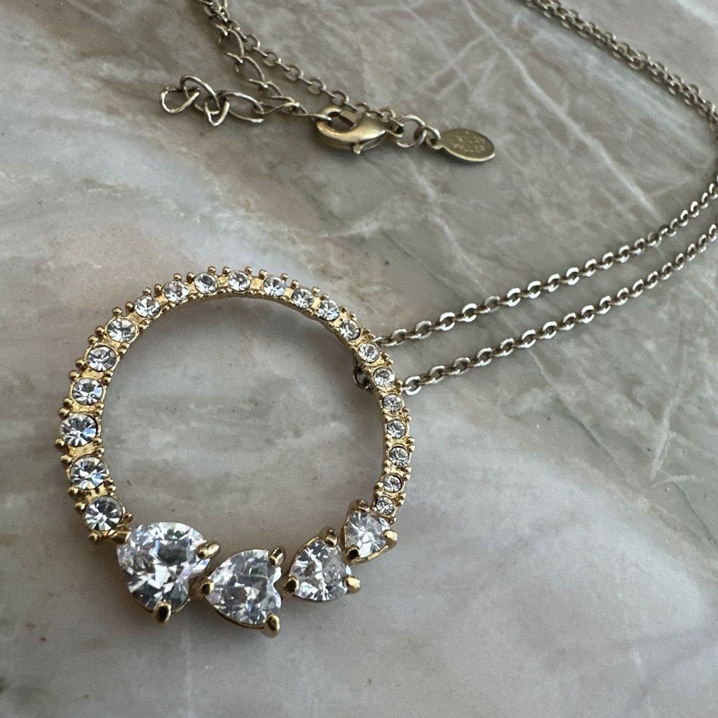 The Unbranded Brand Nolan Miller Signed Designer Rhinestone necklace Circle Of T Size ONE SIZE - 3 Thumbnail