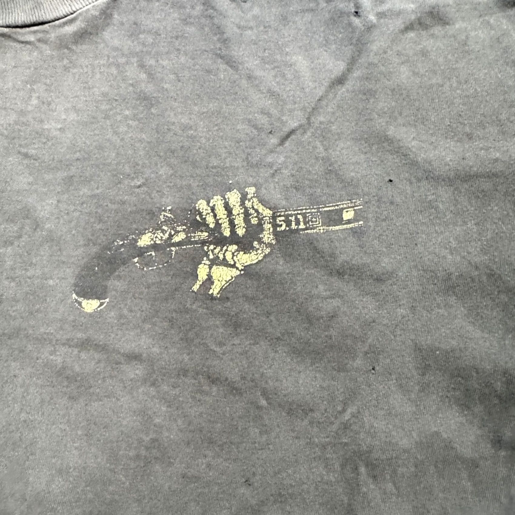 Thrasher VTG 5.11 Faded Black T-shirt Mens XL Y2K Thrashed Stained Distressed Thrashed Mens XL T-shirt Size US XL / EU 56 / 4 - 7 Thumbnail