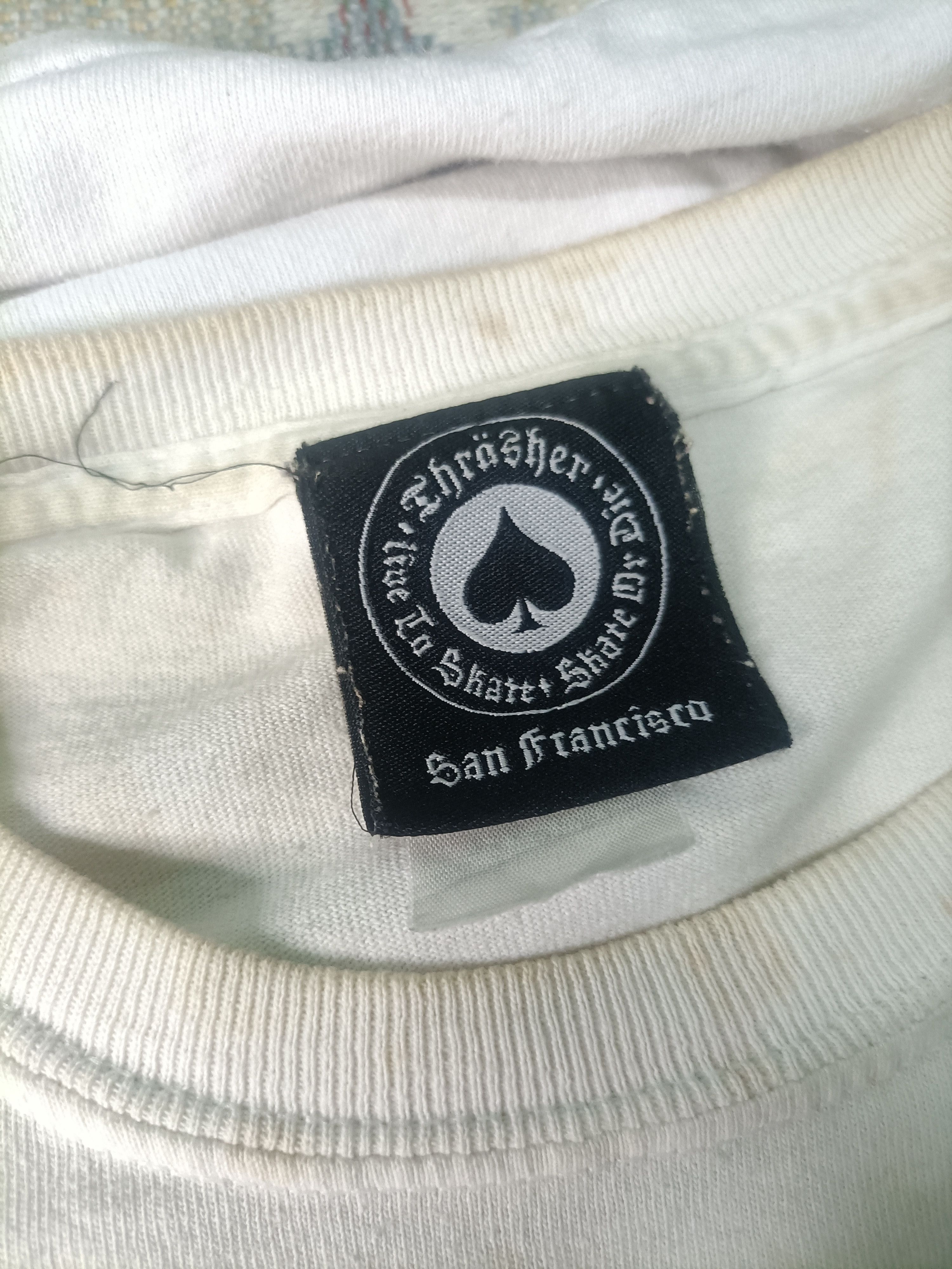 Thrasher THRASHER MAGAZINE CLASSIC LOGO WHITE T-SHIRT Size US L / EU 52-54 / 3 - 3 Thumbnail