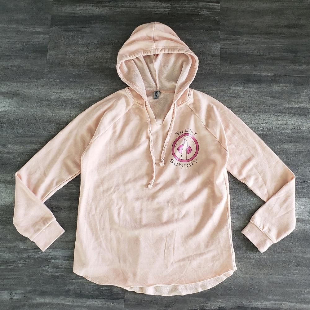 Designer Pink Life Beyond Likes Hoodie Long Sleeve Size S / US 4 / IT 40 - 1 Thumbnail