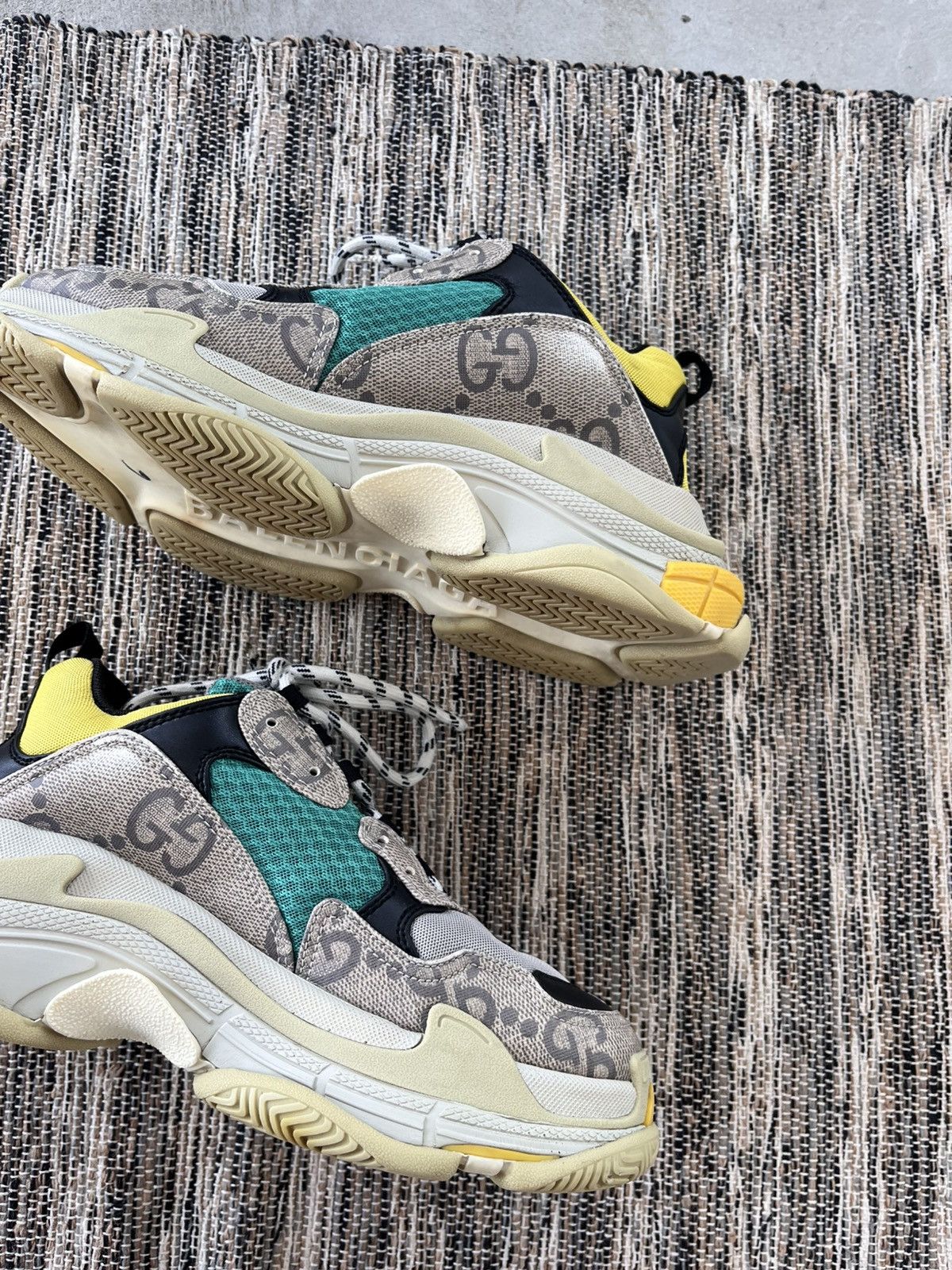 Balenciaga × Gucci Rare Balenciaga Gucci Triple S Sneakers The Hacker Project Size US 9 / EU 42 - 11 Thumbnail