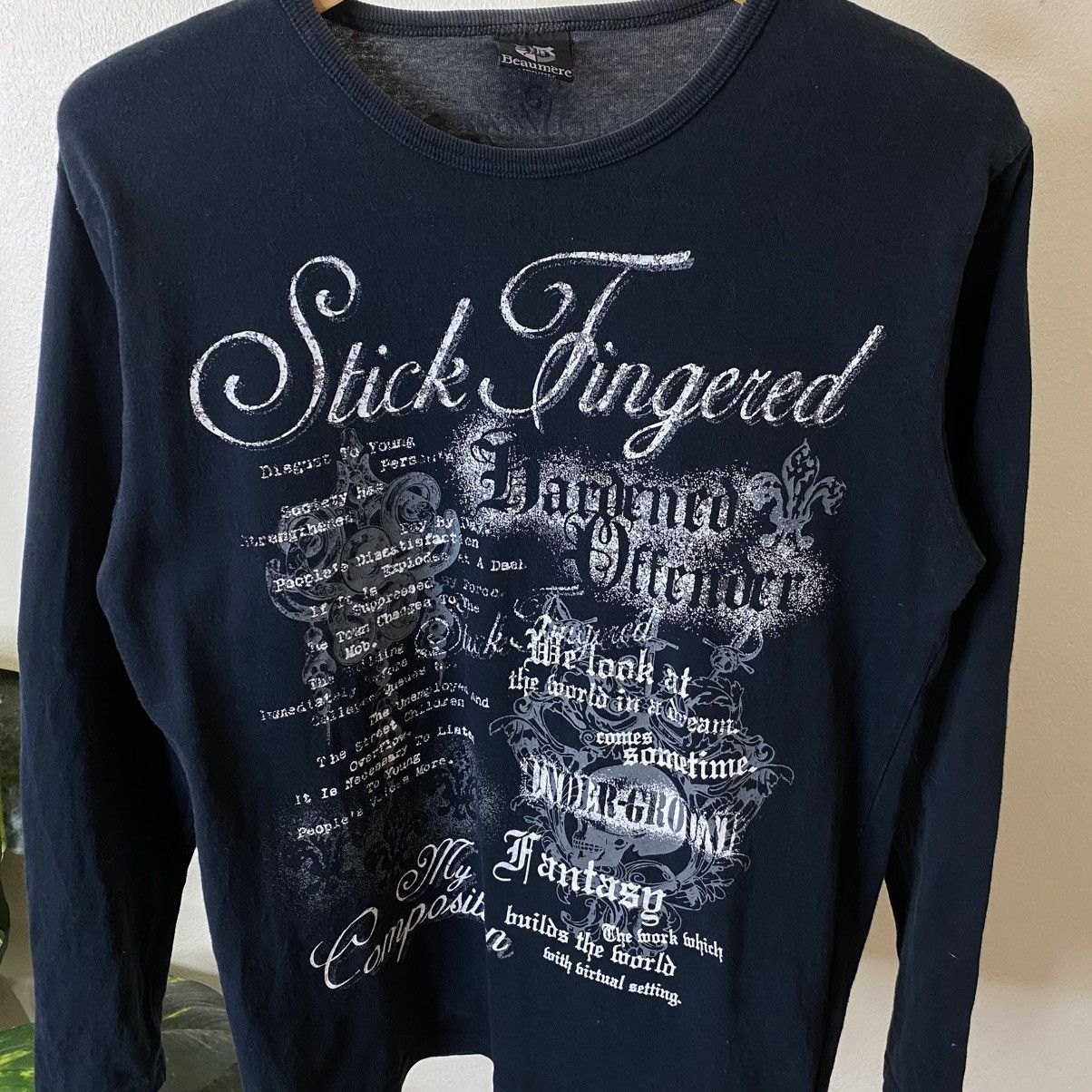 If Six Was Nine Beaumere Seditionaries Poem Cyber Gothic Punk Grunge LGB LS Size US S / EU 44-46 / 1 - 2 Thumbnail