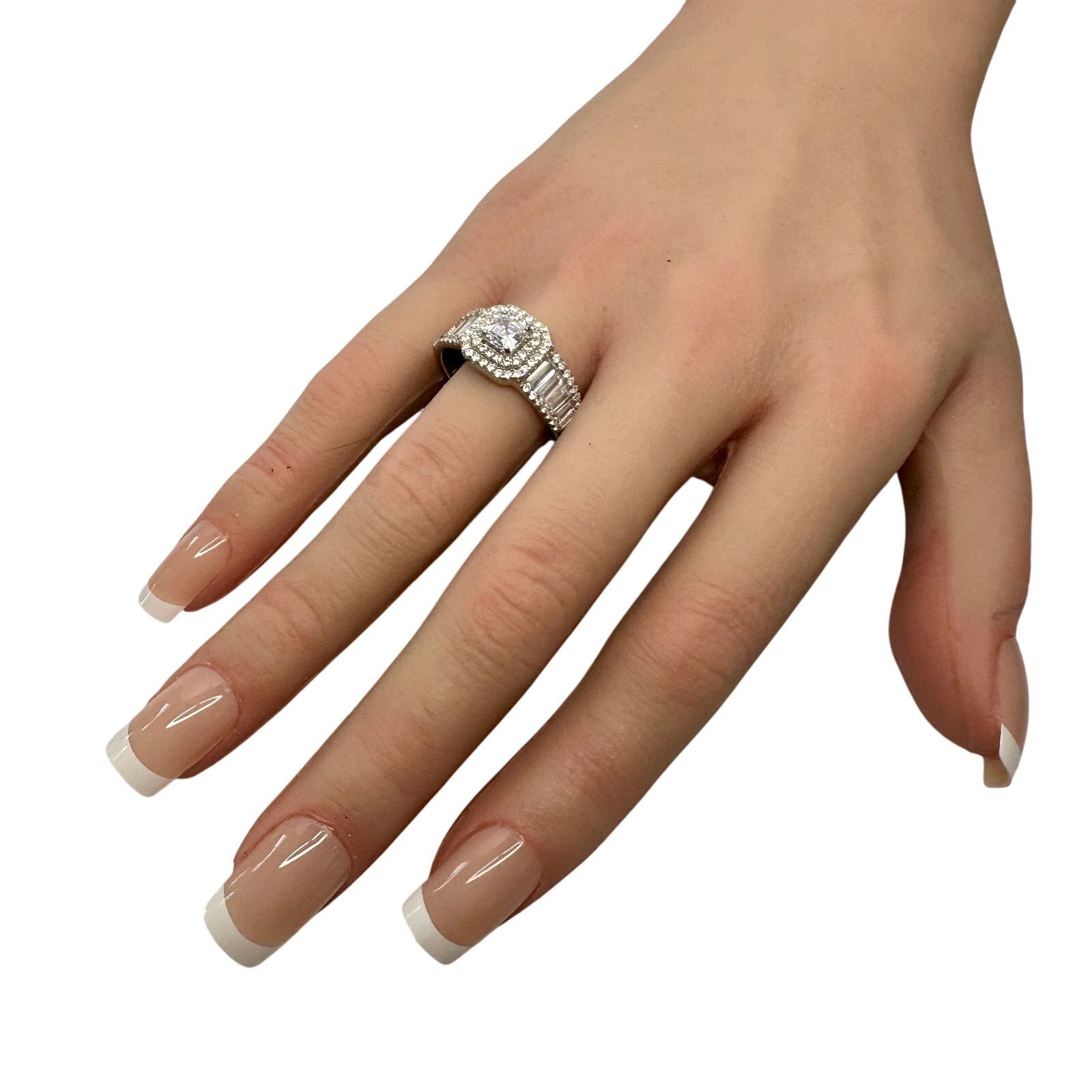 Other Asscher Cut 2.50 ct Lab Created White Sapphire Ring size 10 Size ONE SIZE - 7 Thumbnail