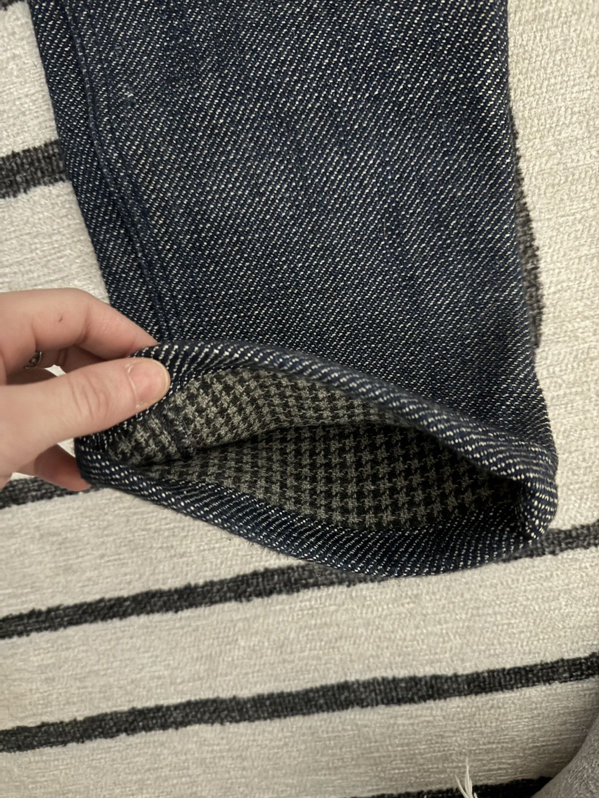 Naked & Famous Weird Guy Double Weave Houndstooth Size US 30 / EU 46 - 6 Thumbnail