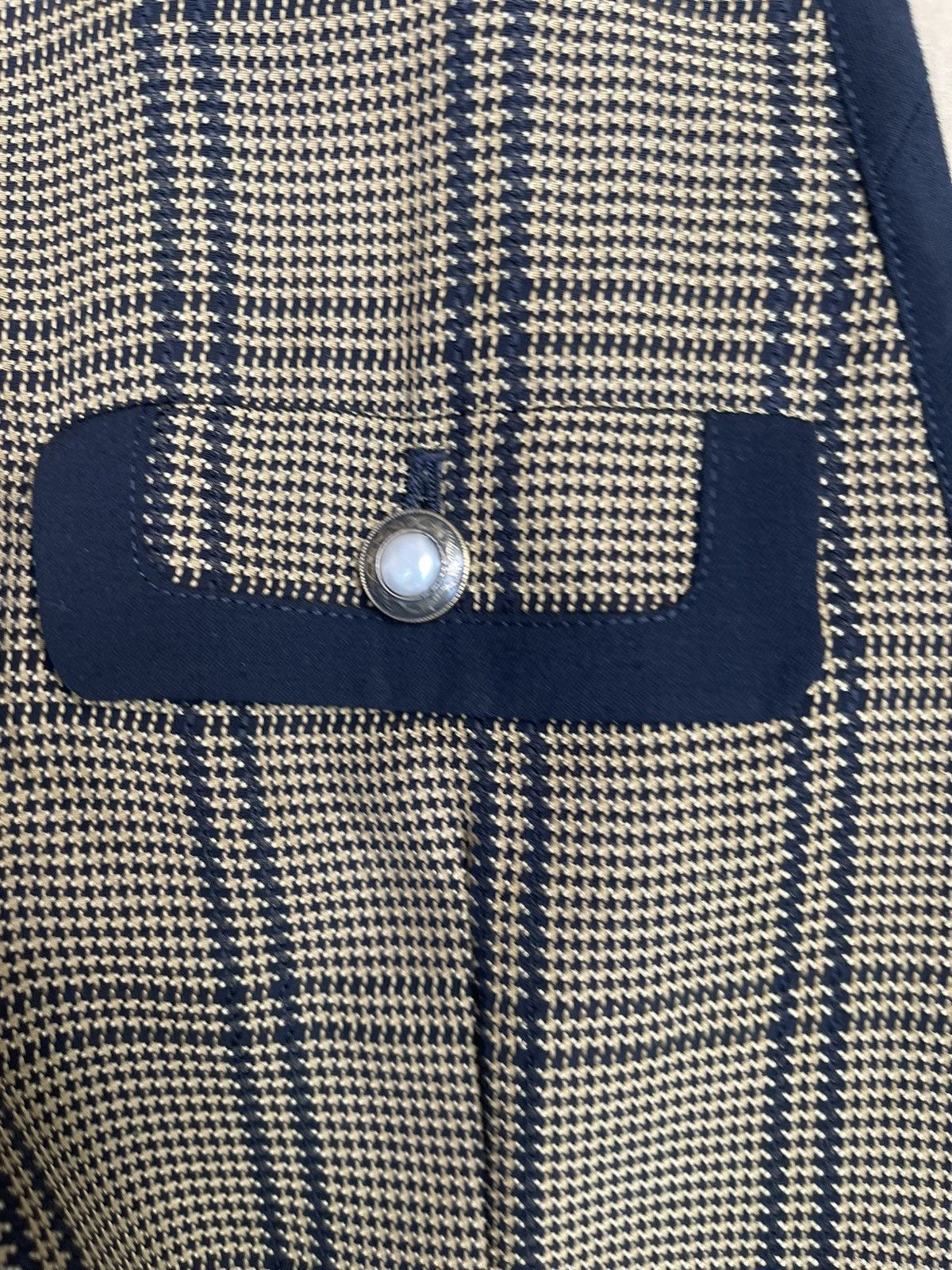 Designer Les Sportique Vintage Checkered Jacket – Pearl Button Size S / US 4 / IT 40 - 5 Thumbnail