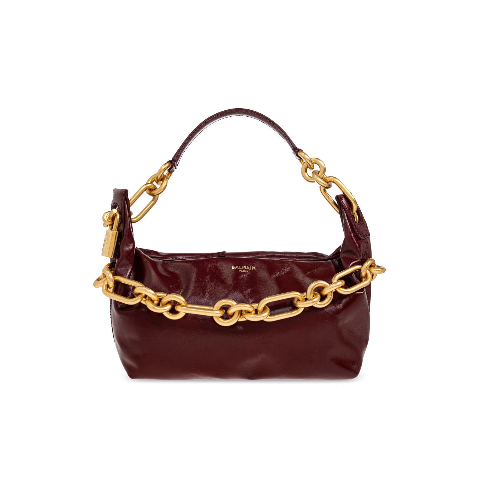 Balmain BALMAIN Sync Medium Red Leather Top Handle Bag New & Authent Size ONE SIZE - 1 Thumbnail