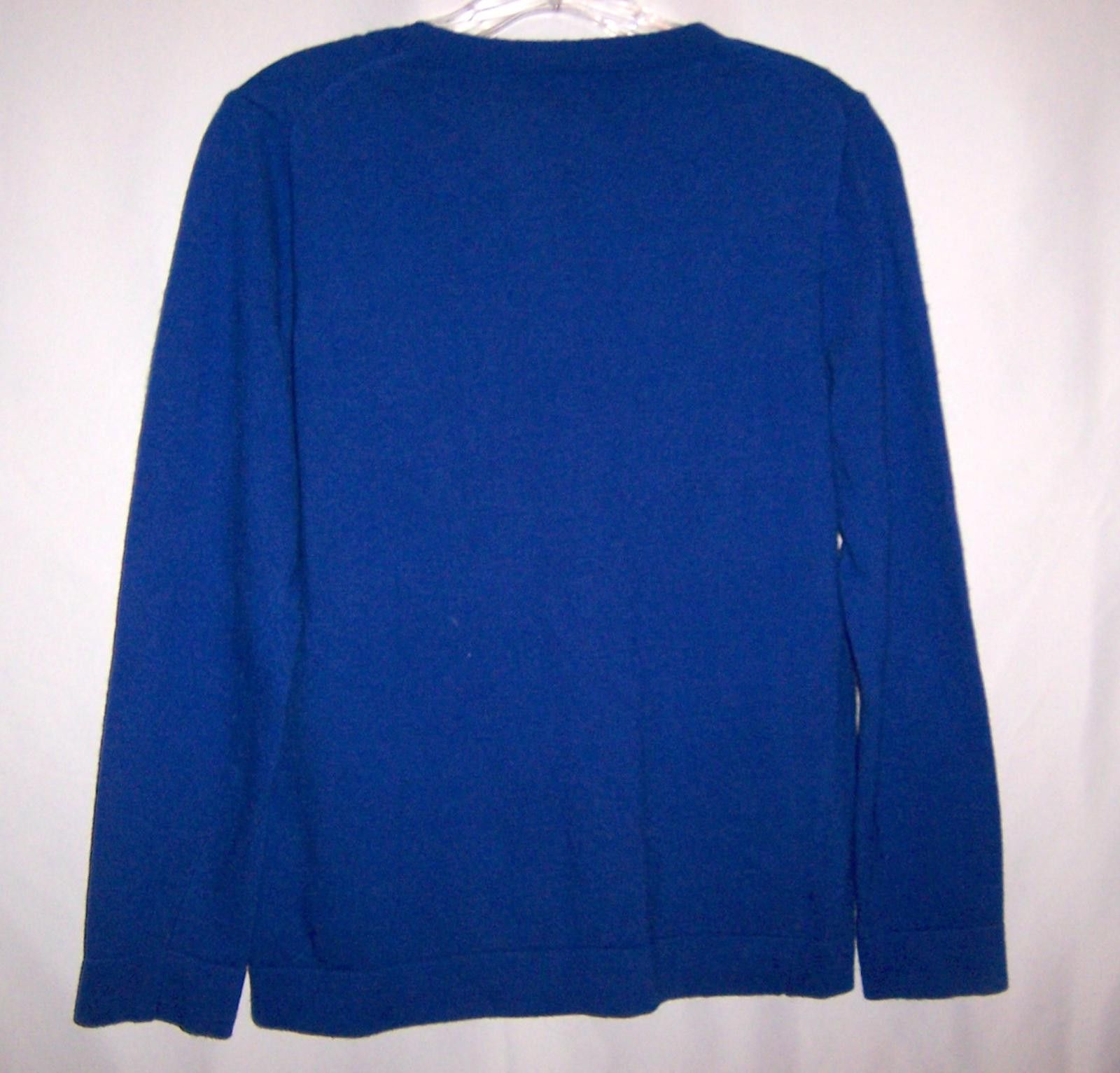 J.Crew J. Crew Wool Blend Women's Crew Neck Sweater Royal Blue - M Size M / US 6-8 / IT 42-44 - 4 Thumbnail