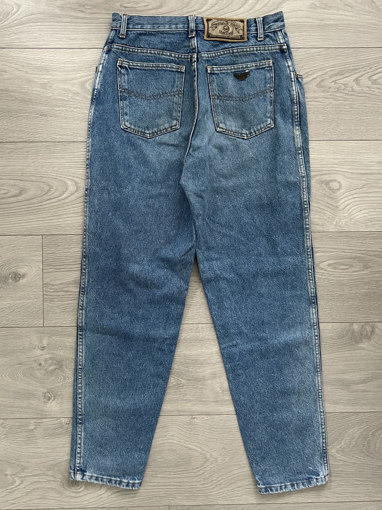 Armani Armani Jeans 1990s Metal Logo Denim Jeans Size US 28 / EU 44 - 6 Thumbnail