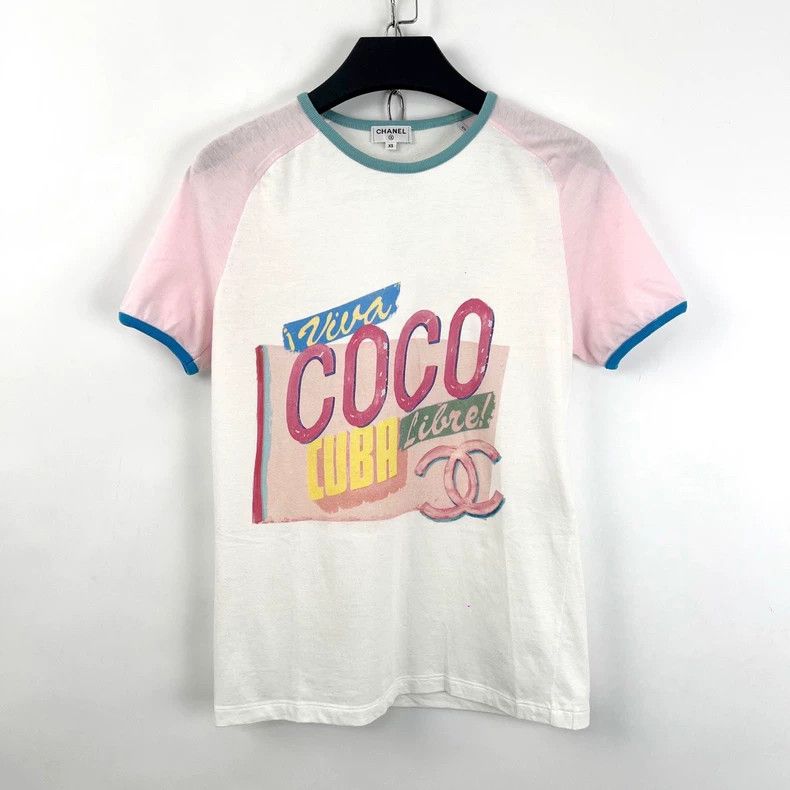 Chanel Chanel Cuba series coco double c print logo short sleeve Size XS / US 0-2 / IT 36-38 - 2 Thumbnail