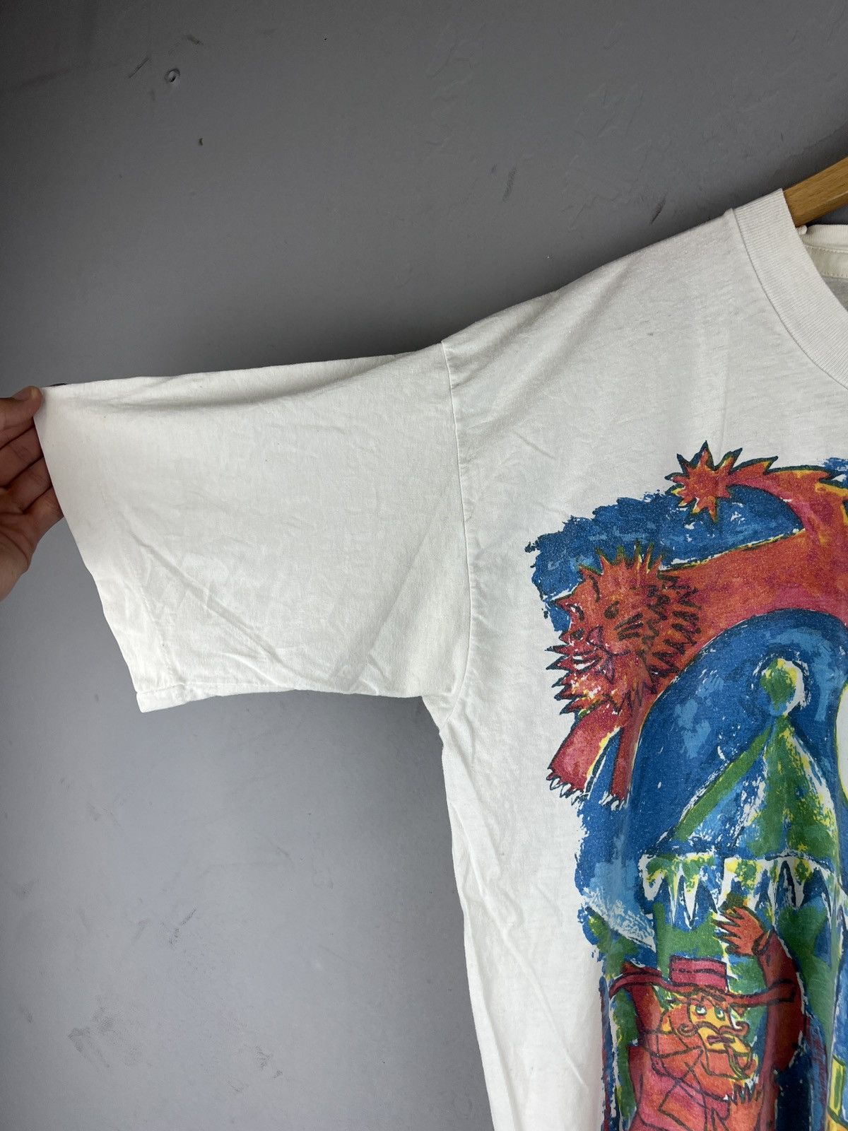 Vintage Vintage 80s Cream Tea London Art Single Stitch Columbus Size US L / EU 52-54 / 3 - 4 Thumbnail