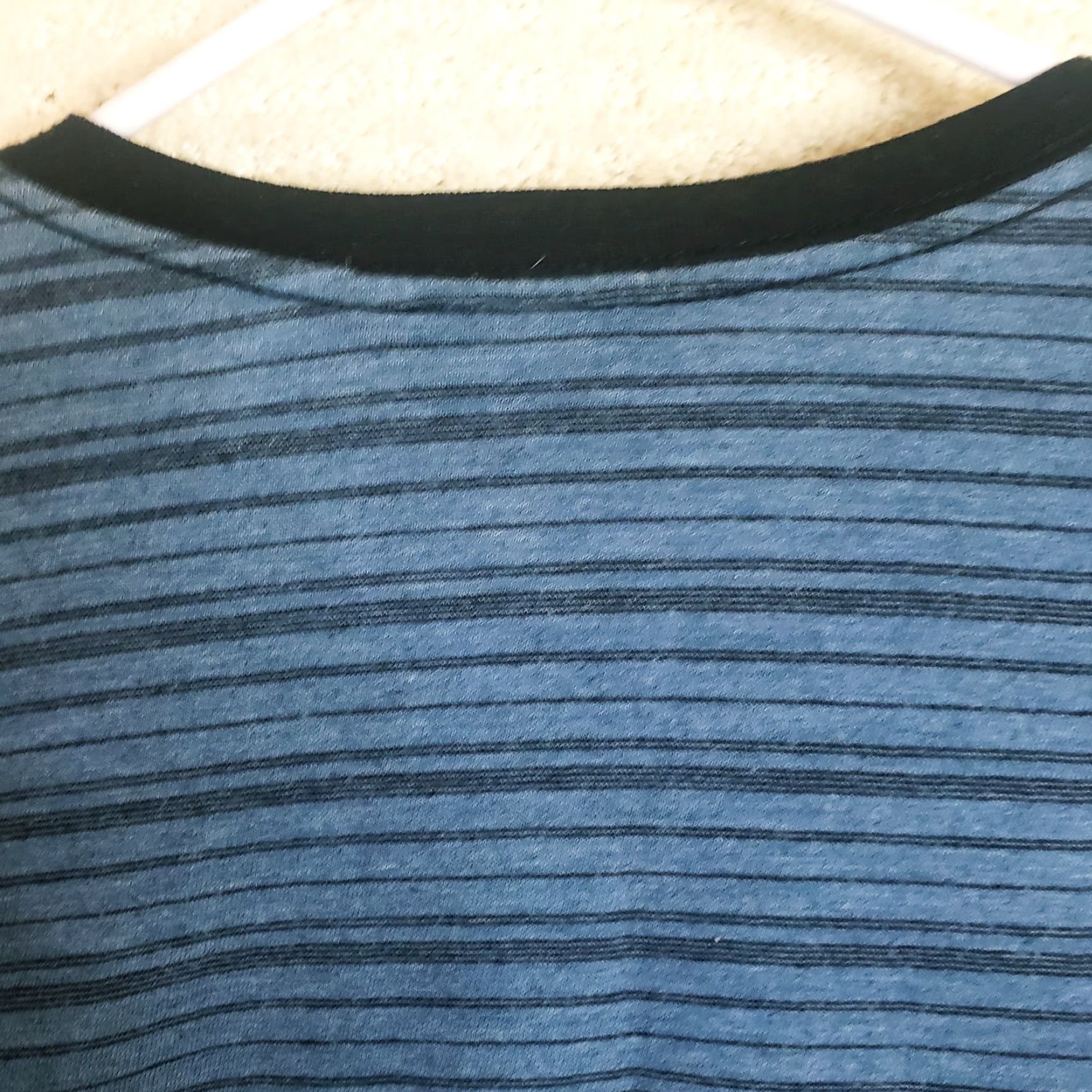 Marcs Men's Marc Anthony Blue Striped Long Sleeve Crew Neck Shirt XXL Size US XXL / EU 58 / 5 - 7 Thumbnail