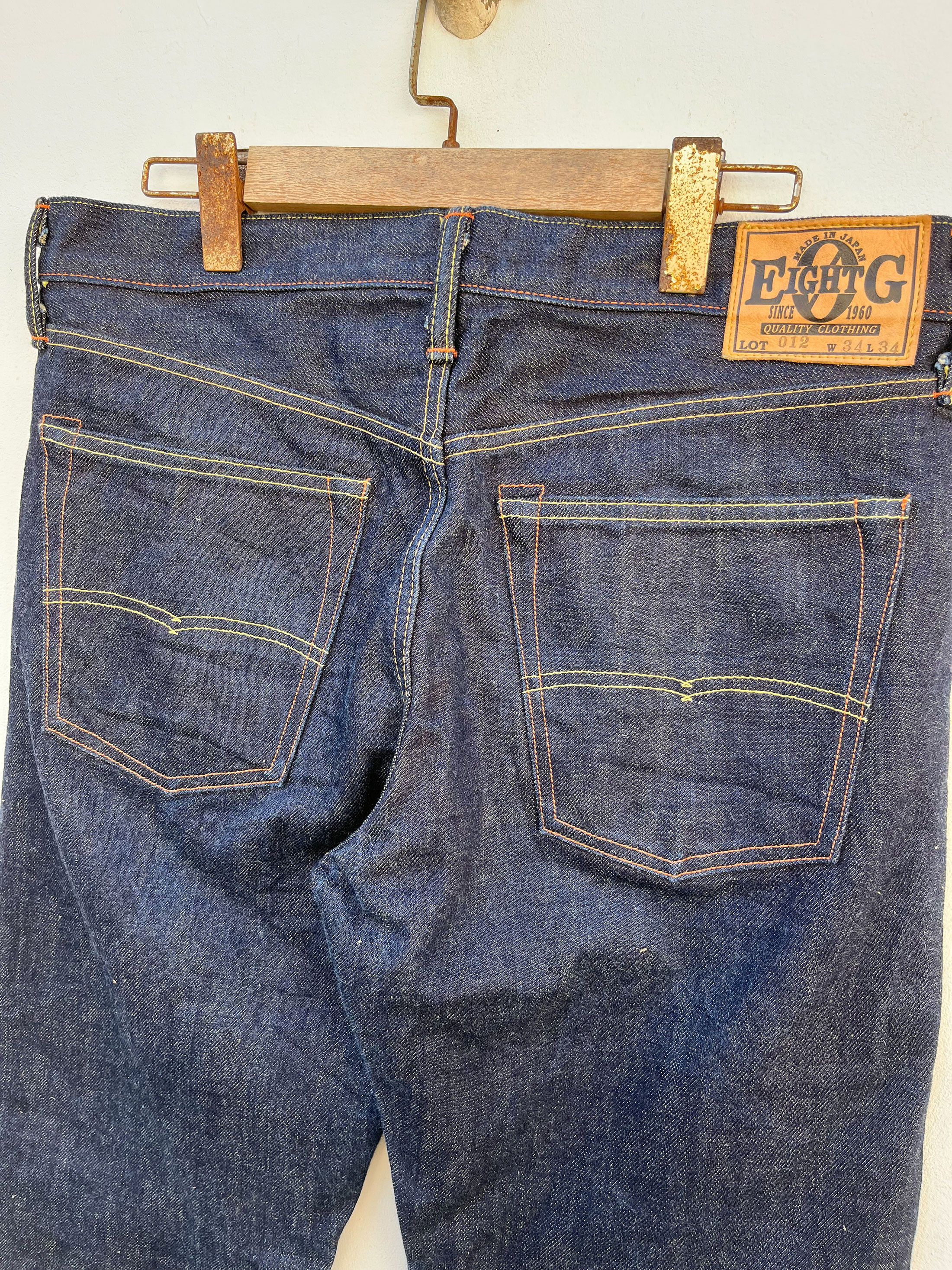 EIGHT-G × Japanese Brand Eight G Japan Sanforized Selvedge Jeans Size US 34 / EU 50 - 5 Thumbnail