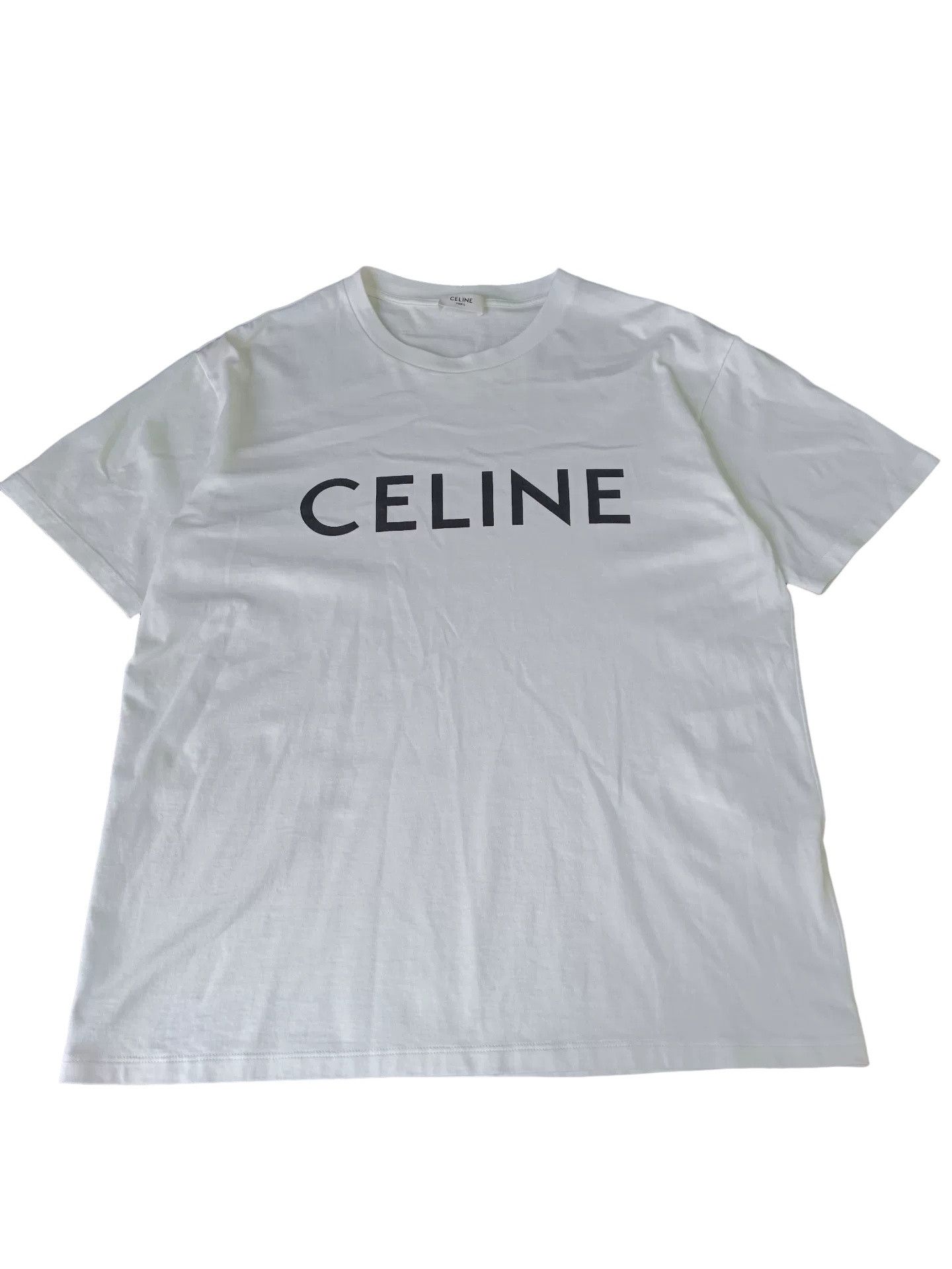 Celine Celine Logo Print T-Shirt White Size XS Size US XS / EU 42 / 0 - 1 Thumbnail