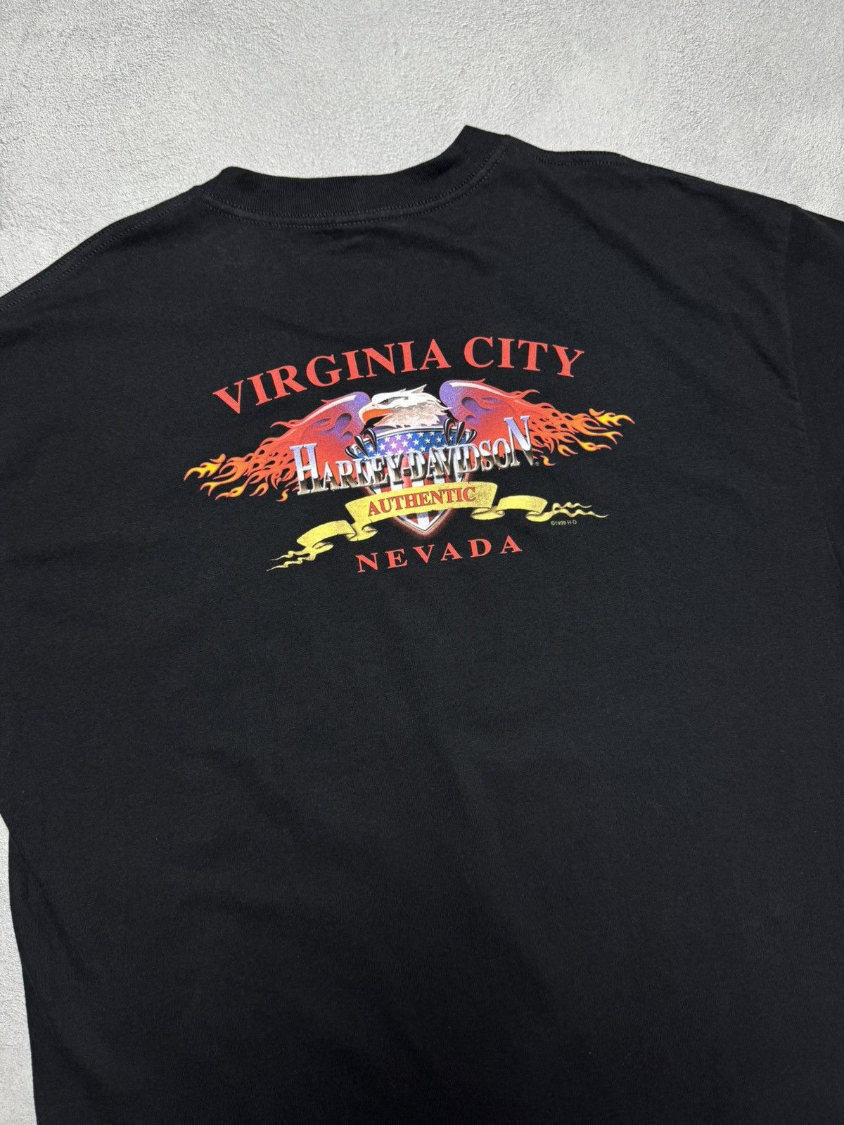 Harley Davidson Harley Davidson 1999 Virginia City Nevada Moto T-Shirt Size US XXL / EU 58 / 5 - 8 Thumbnail