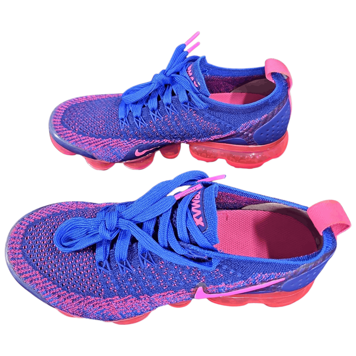 Nike Nike Air VaporMax Flyknit 2 "Racer‎ Pink Blue" (942843-601) Size US 6 / IT 36 - 5 Thumbnail