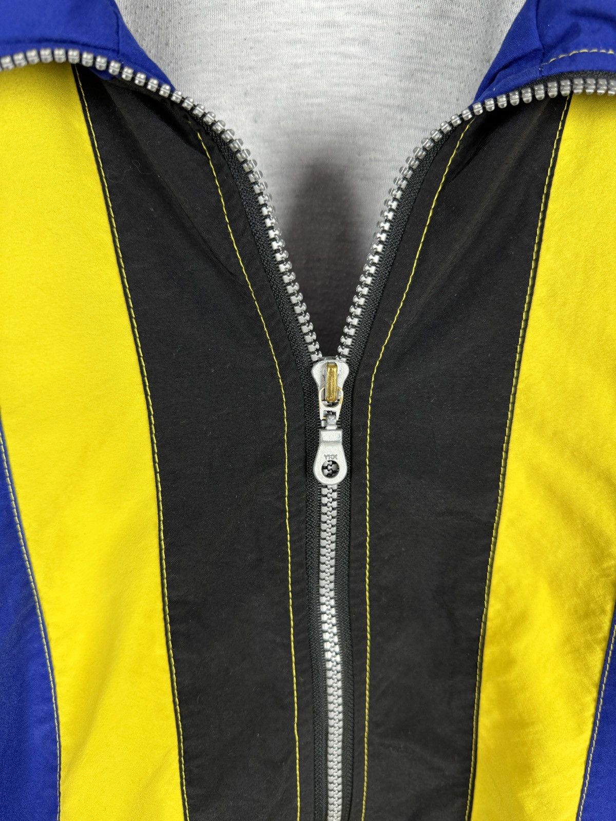 Mercedes-Benz × Vintage Mercedes-Benz vintage blue yellow striped track suit Size US L / EU 52-54 / 3 - 8 Thumbnail