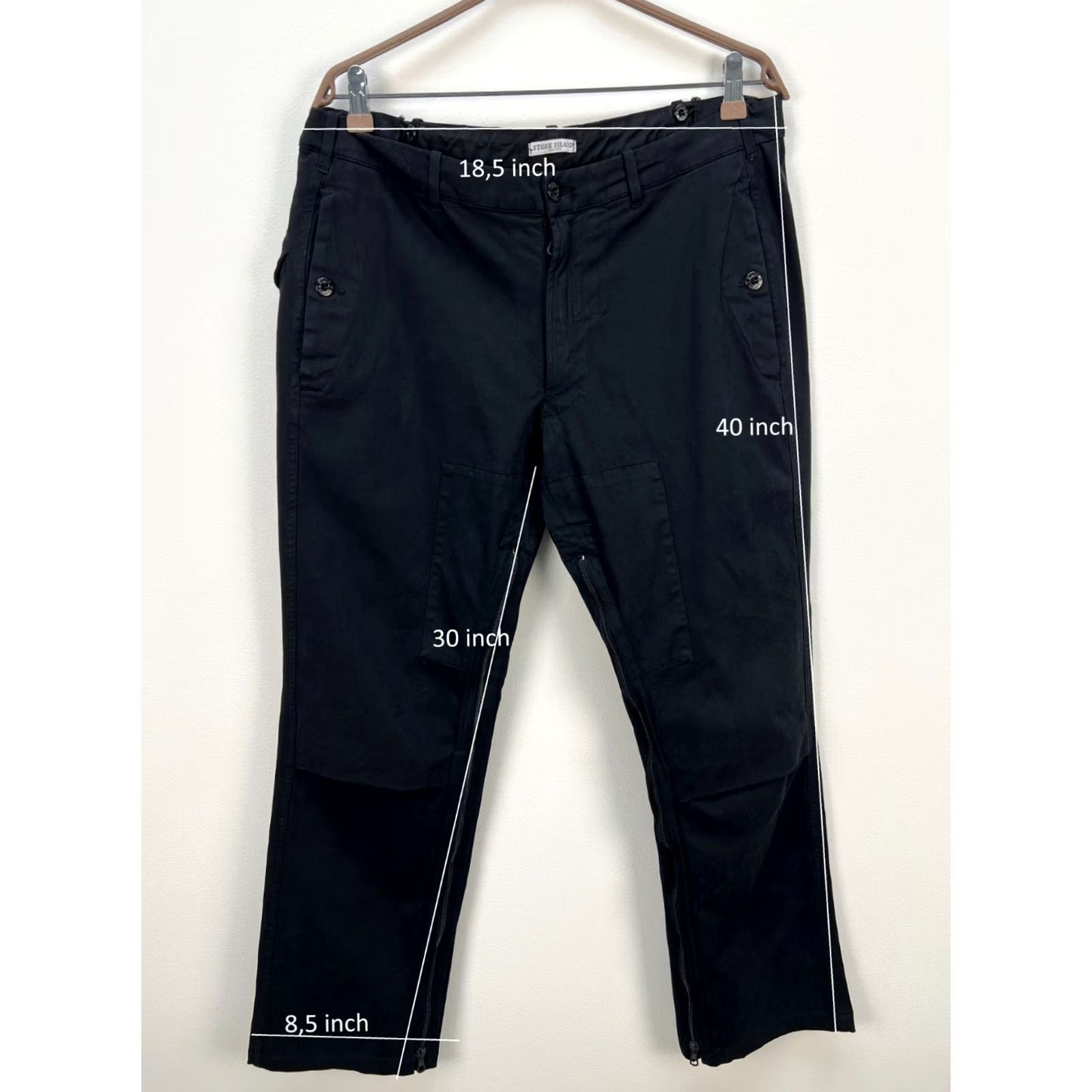 Stone Island Stone Island Pants Trousers Sportswear Vintage Size 52 Black Men Pants Size US 36 / EU 52 - 2 Thumbnail