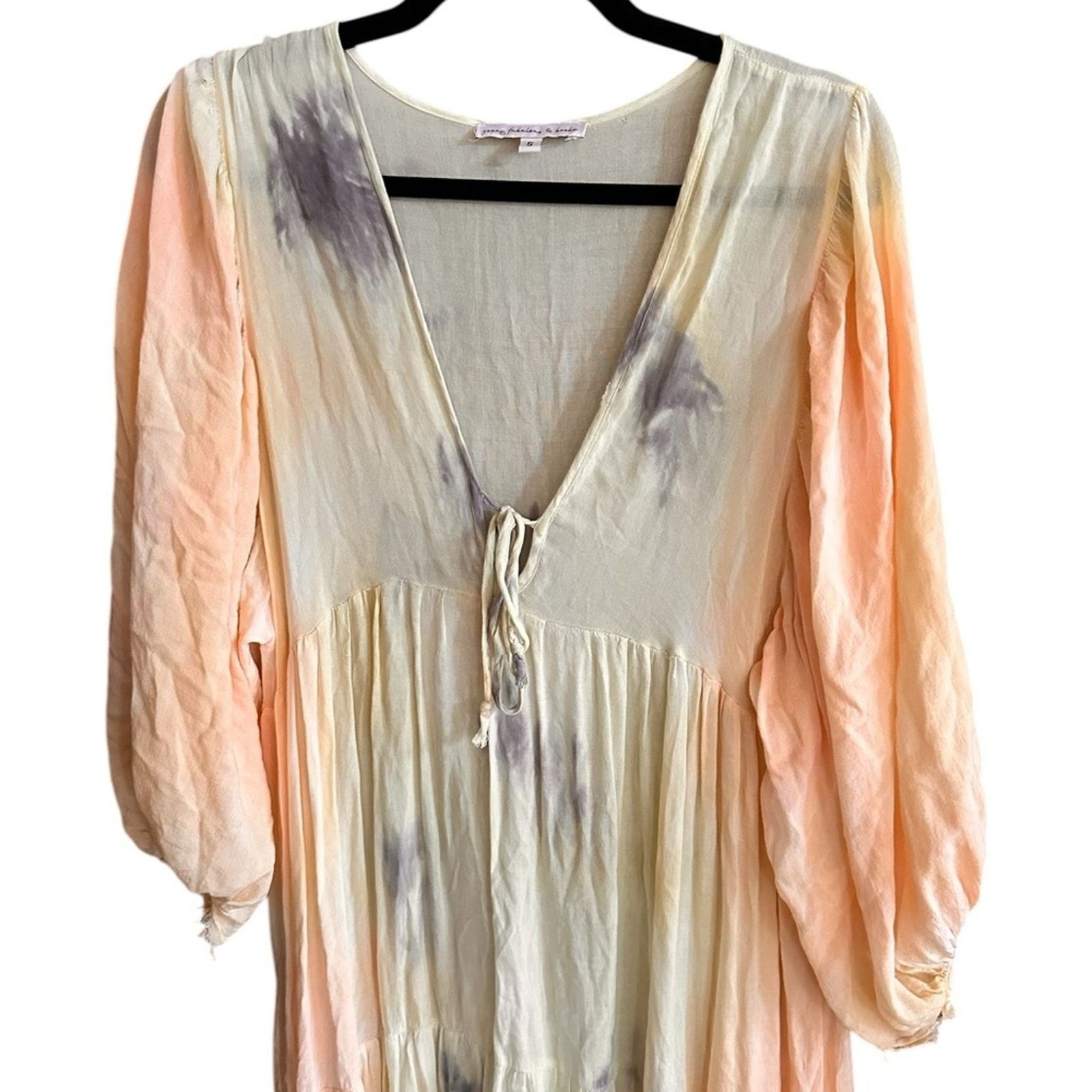 Young Fabulous & Broke Young Fabulous & Broke Dawn Maxi Dress – Buttercup Tie Dye Size S / US 4 / IT 40 - 3 Thumbnail