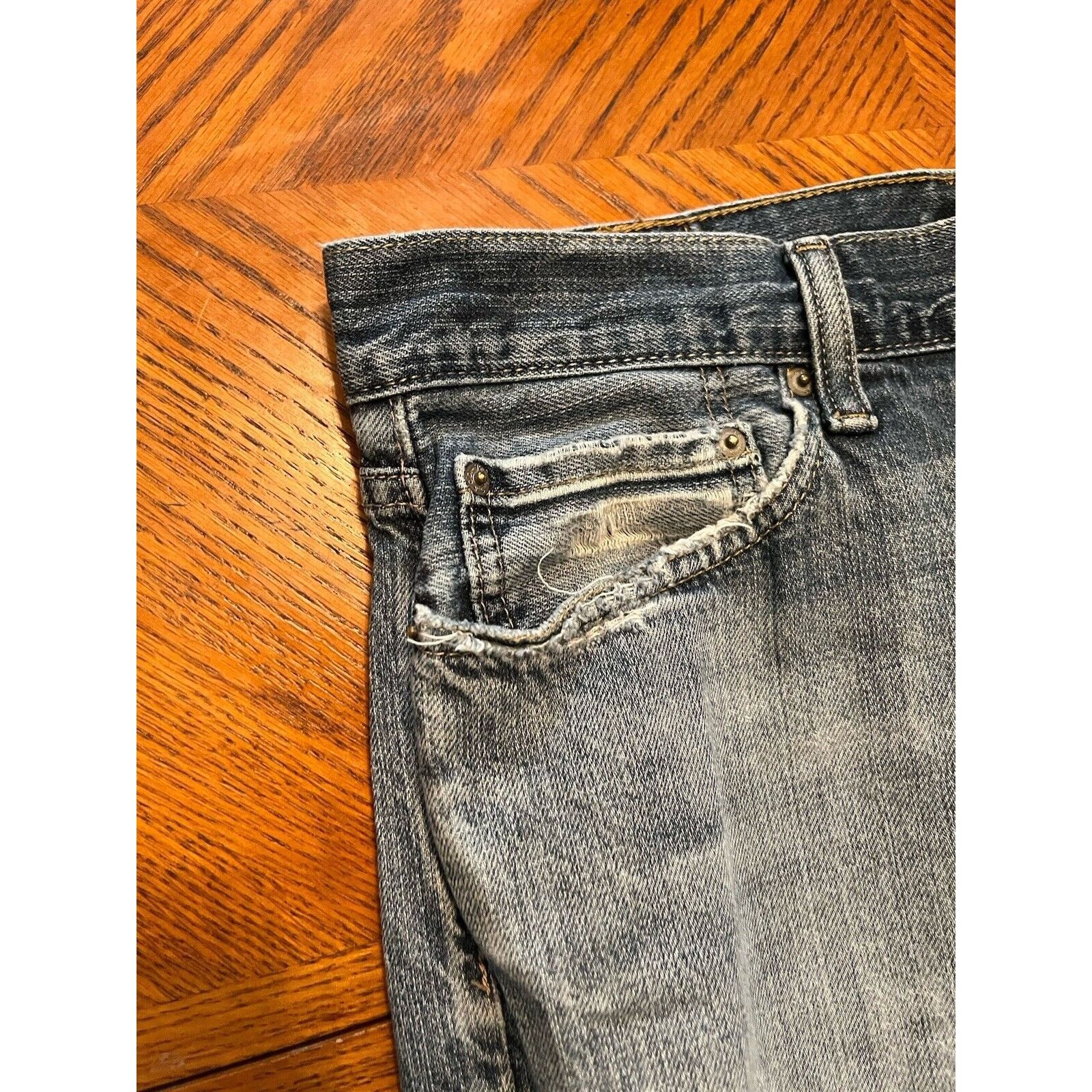 Levi's levis 514 jeans 34x32 pants blue denim cotton Size US 34 / EU 50 - 2 Thumbnail