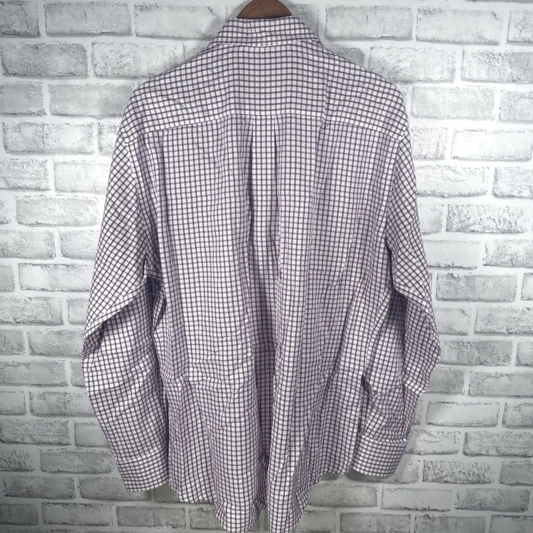 Peter Millar Peter Millar Nanoluxe Easycare Purple Plaid Longsleeve Shirt Mens Size L Size US L / EU 52-54 / 3 - 4 Thumbnail