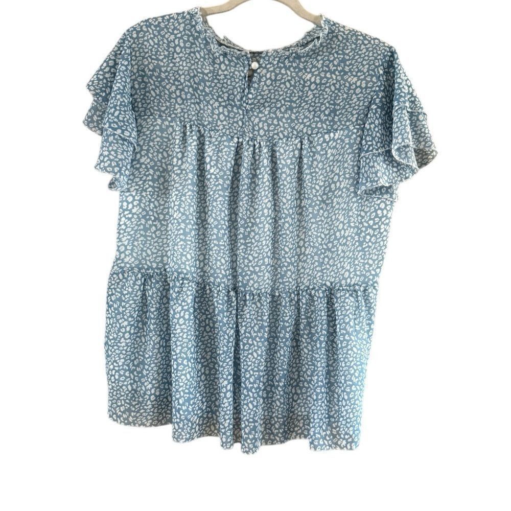 Other Amazon size XL blue with white dizzy flowers Size XL / US 12-14 / IT 48-50 - 3 Thumbnail