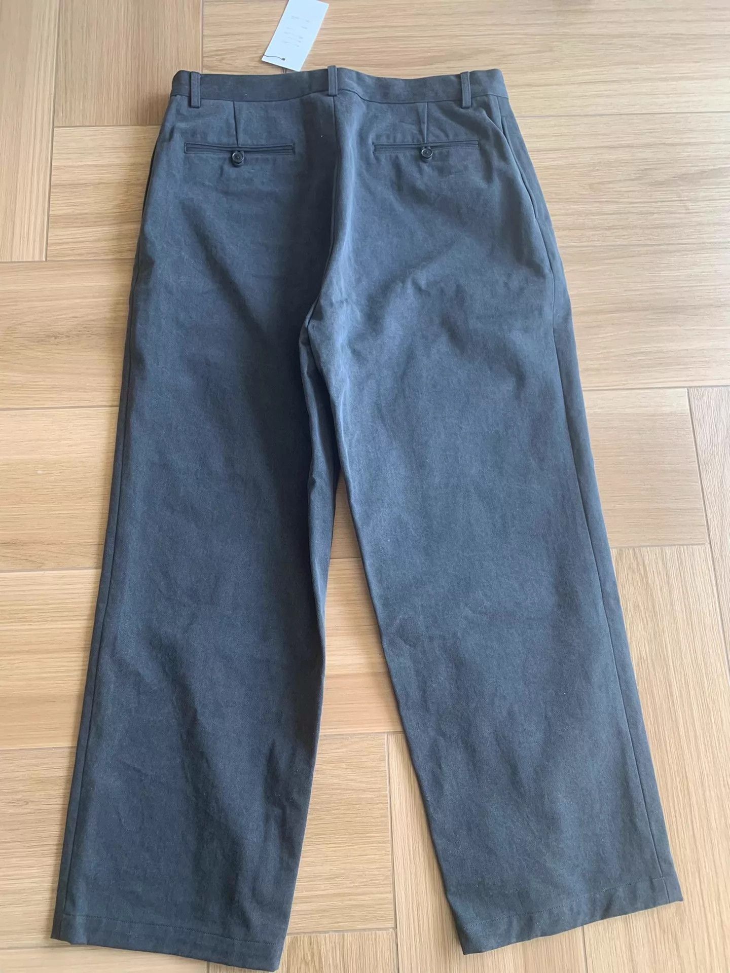 A.PRESSE Black Casual Trousers Size 34 Size US 34 / EU 50 - 2 Thumbnail
