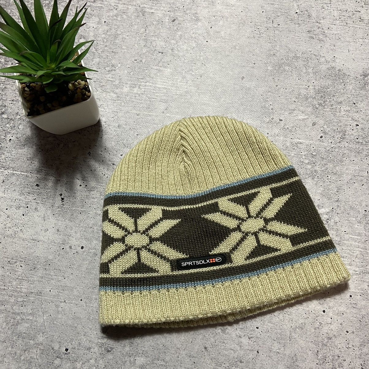 Nike 📌 Vintage Very Rare Nike Y2K 90s Beanie Hat Gum Swoosh Size ONE SIZE - 1 Thumbnail