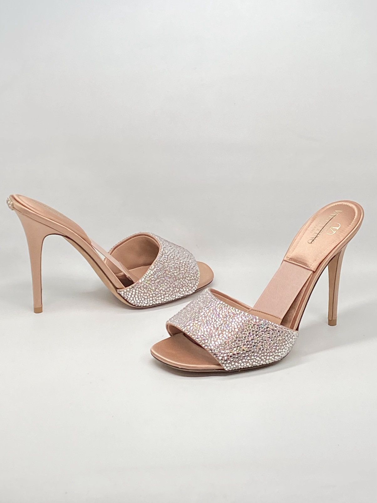 Valentino Valentino Garavani Crystal Satin Stiletto Mules size 38 Size US 8 / IT 38 - 12 Thumbnail