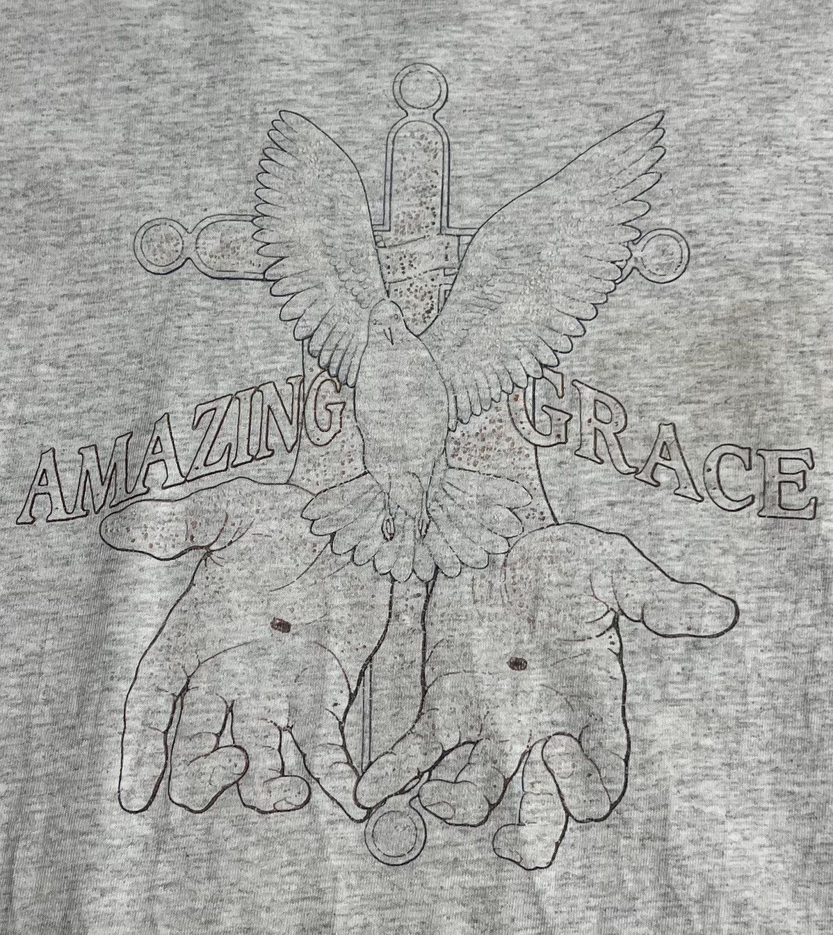 Anvil Vintage Amazing Grace T-shirt Size US XL / EU 56 / 4 - 2 Thumbnail