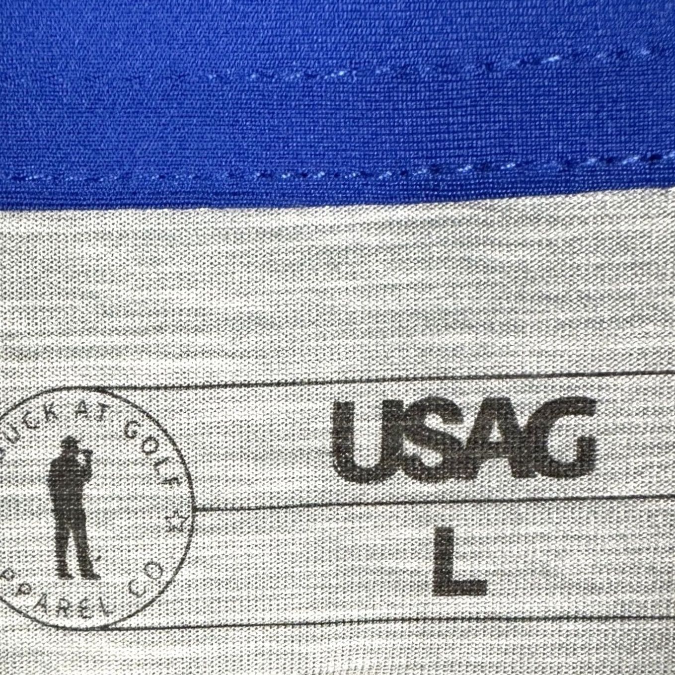 Vintage USAG Polo Shirt Mens L Gray Heather Performance Stretch Short Sleeve Golf Rugby EUC Size US L / EU 52-54 / 3 - 4 Thumbnail