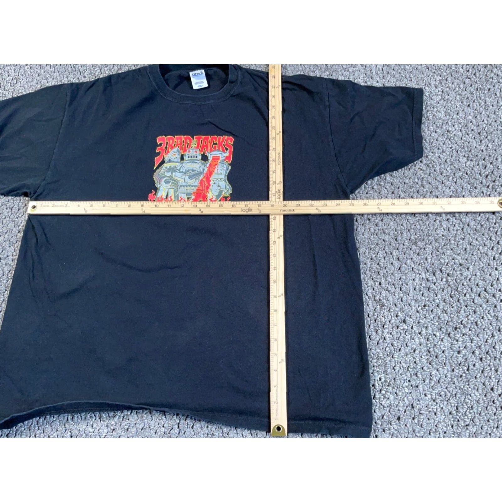 Anvil VINTAGE Anvil 90s Band Music T-Shirt Adult 2XL Black Cotton Double-Sided Graphic Men's Size US XXL / EU 58 / 5 - 5 Thumbnail