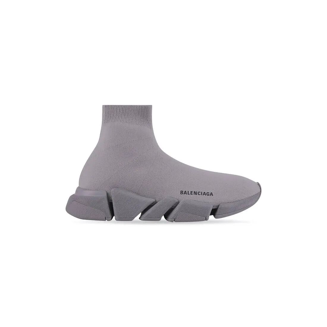 o1in1g0624 Speed 2.0 Monocolor Knit Sneakers in Dark Grey