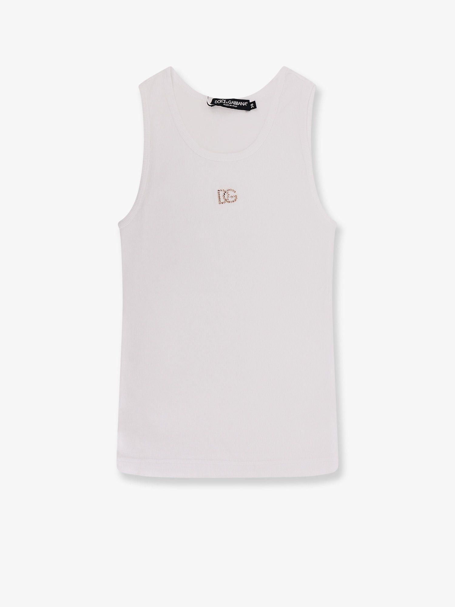 Dolce & Gabbana Ribbed Cotton Top Size XS / US 0-2 / IT 36-38 - 1 Thumbnail