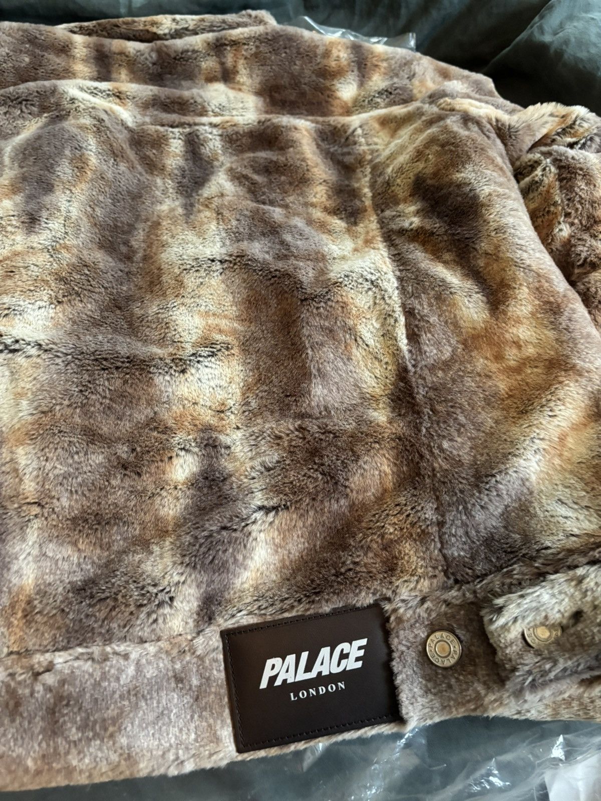 Palace Faux Fur Trucker Jacket