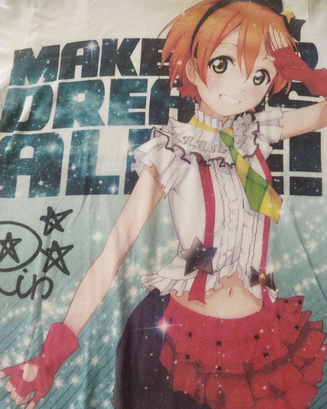 Anime × Japanese Brand Love Live! Hoshizora Rin Half AOP Anime Idol Tees Cospa Size US M / EU 48-50 / 2 - 2 Thumbnail