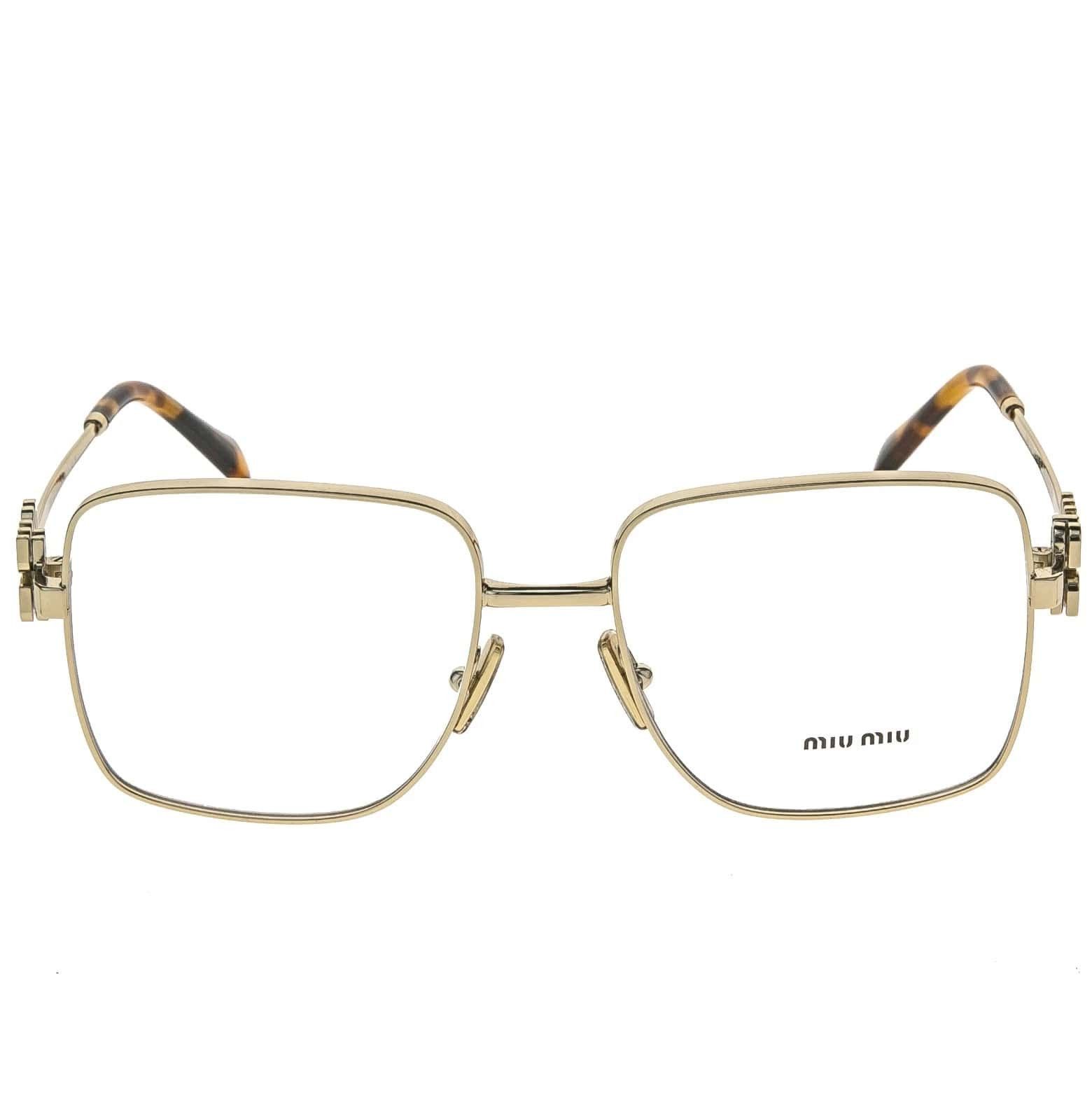 Miu Miu MIU MIU 51X LOGO MU51XV Rectangle Metal Optical Frame Size ONE SIZE - 3 Thumbnail