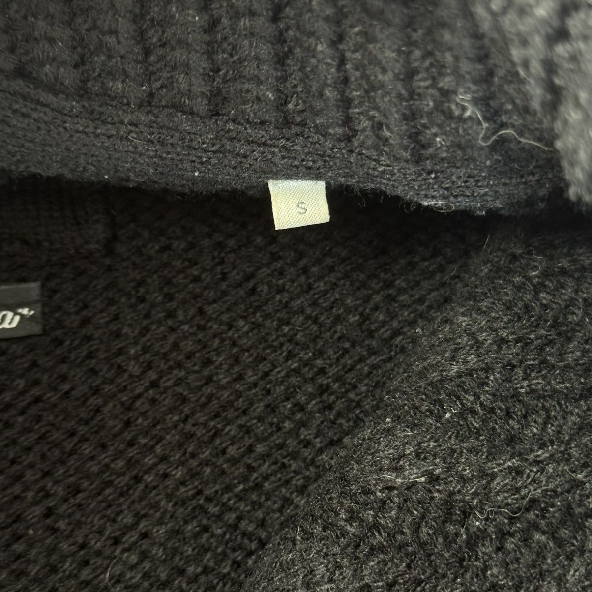 If Six Was Nine Napoleon Black Knitted Military Cardigan Gold Crest Buttons Size S / US 4 / IT 40 - 11 Thumbnail