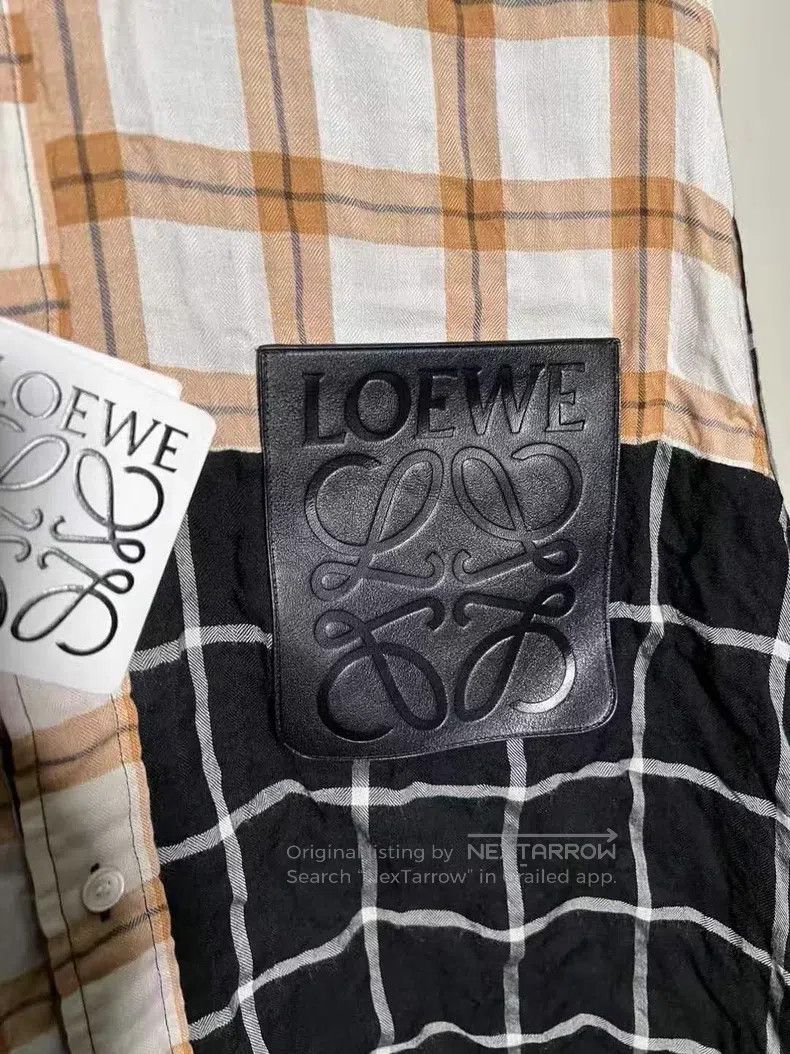 Loewe Loewe Patchwork leather brand logo letter shirt Size M / US 6-8 / IT 42-44 - 3 Thumbnail