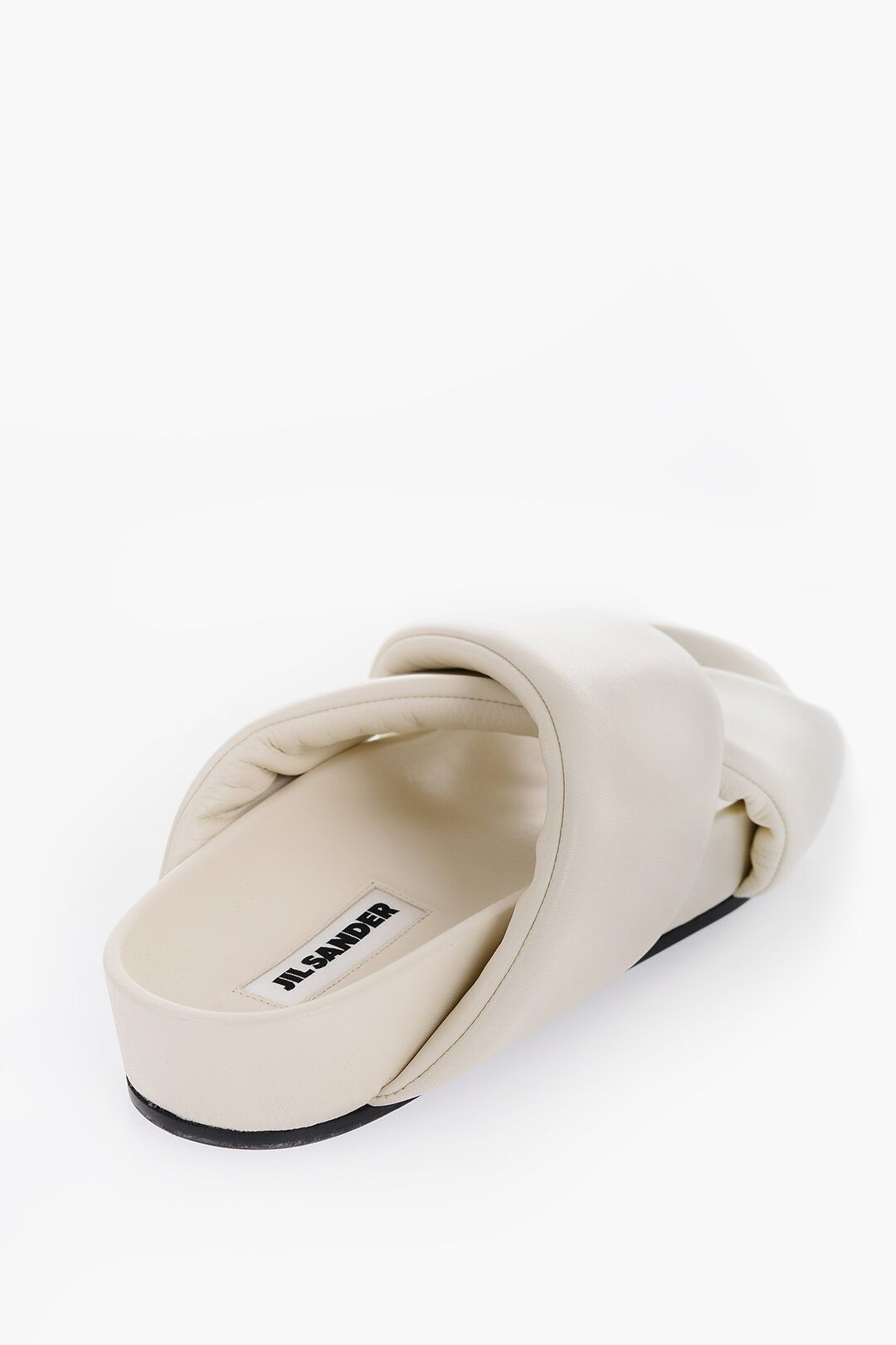 Jil Sander og1mm0625 Criss Cross Designed Leather Sandals in White Size US 7 / EU 40 - 3 Thumbnail