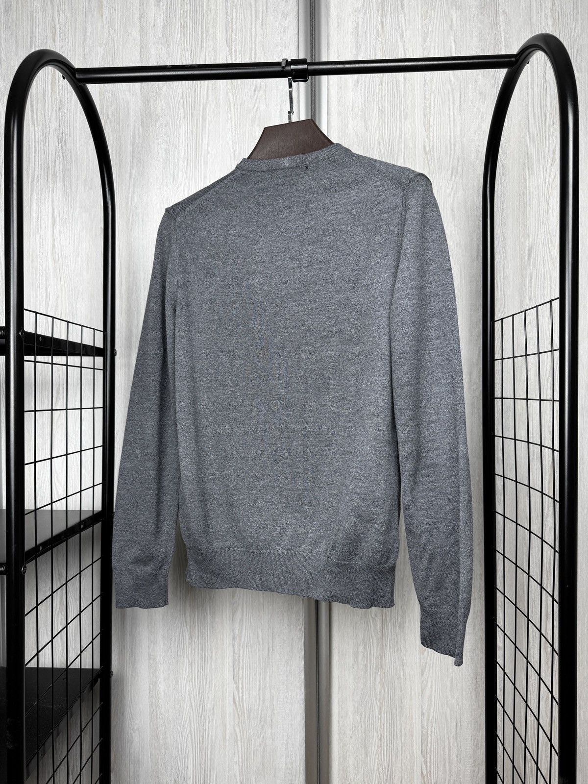 Fred Perry Fred Perry grey wool cotton small embroidered logo sweater Size US M / EU 48-50 / 2 - 7 Thumbnail