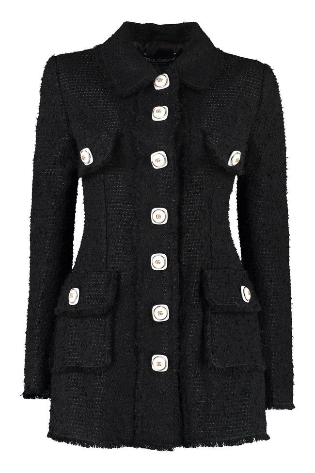 Dolce & Gabbana o1y0825 Coat in Black Size S / US 4 / IT 40 - 1 Thumbnail