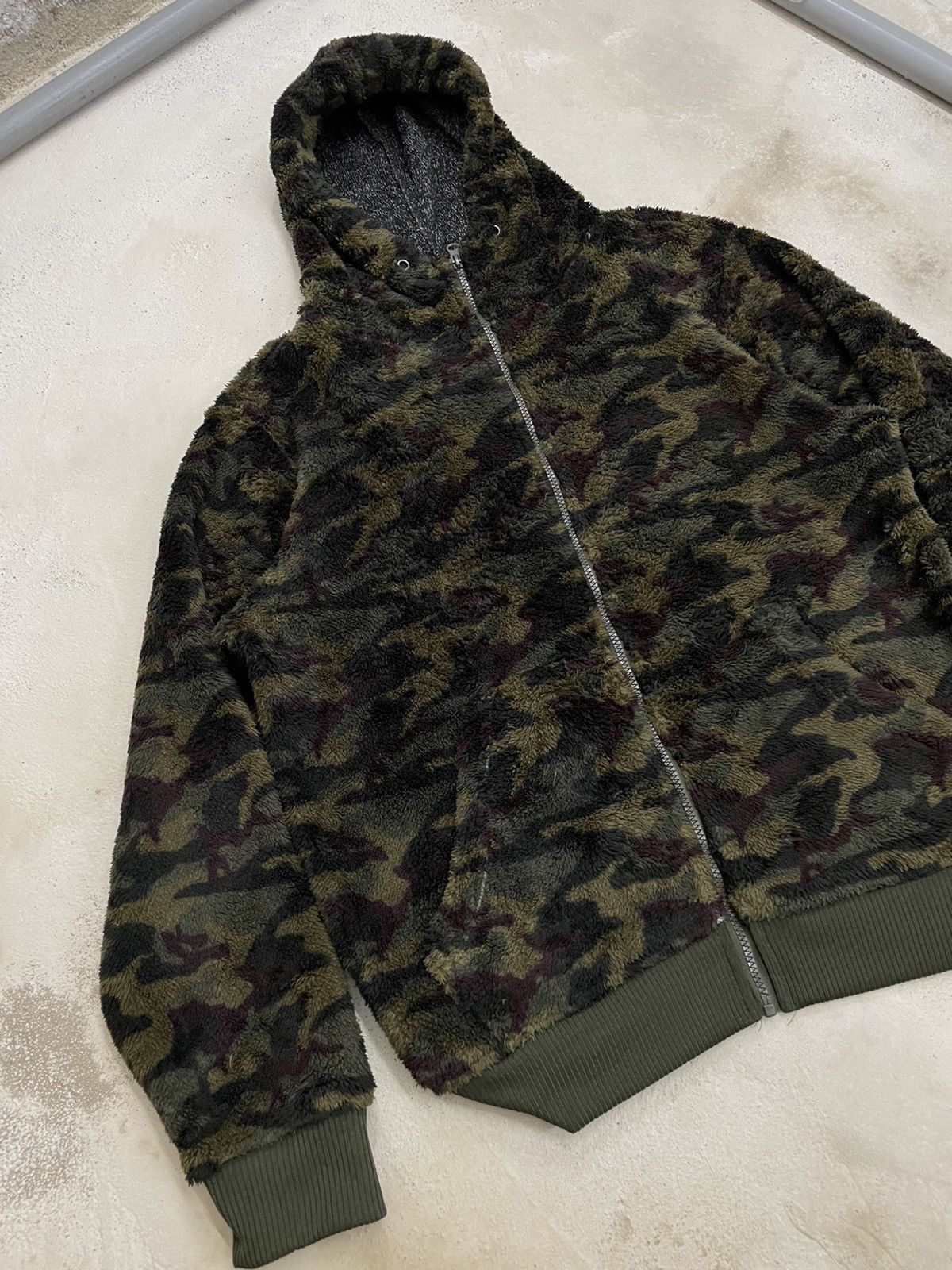 Japanese Brand Authentic Natural Garment Army Digital Fleece Hoodie AW Size US L / EU 52-54 / 3 - 5 Thumbnail
