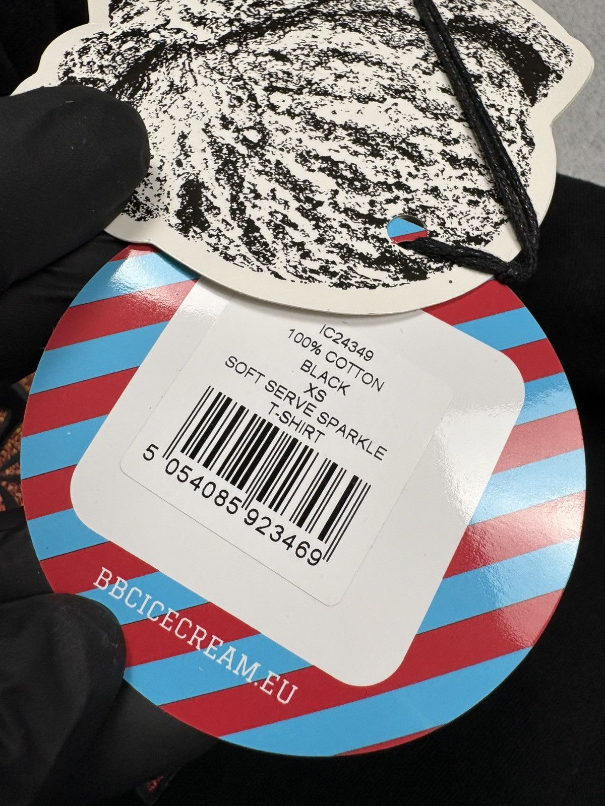 Billionaire Boys Club BBC Ice Cream Soft Serve Sparkle Y2K Graphic Tee Black XS Size US XS / EU 42 / 0 - 10 Thumbnail